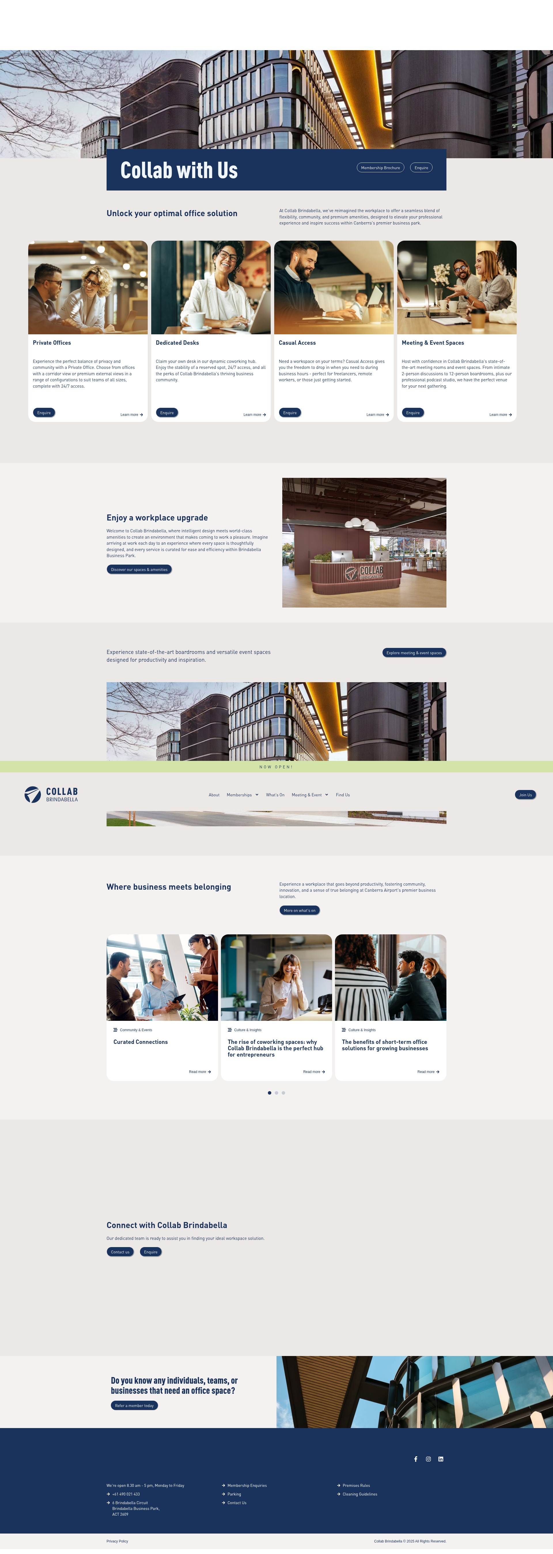 Screenshot of collabbrindabella.com.au