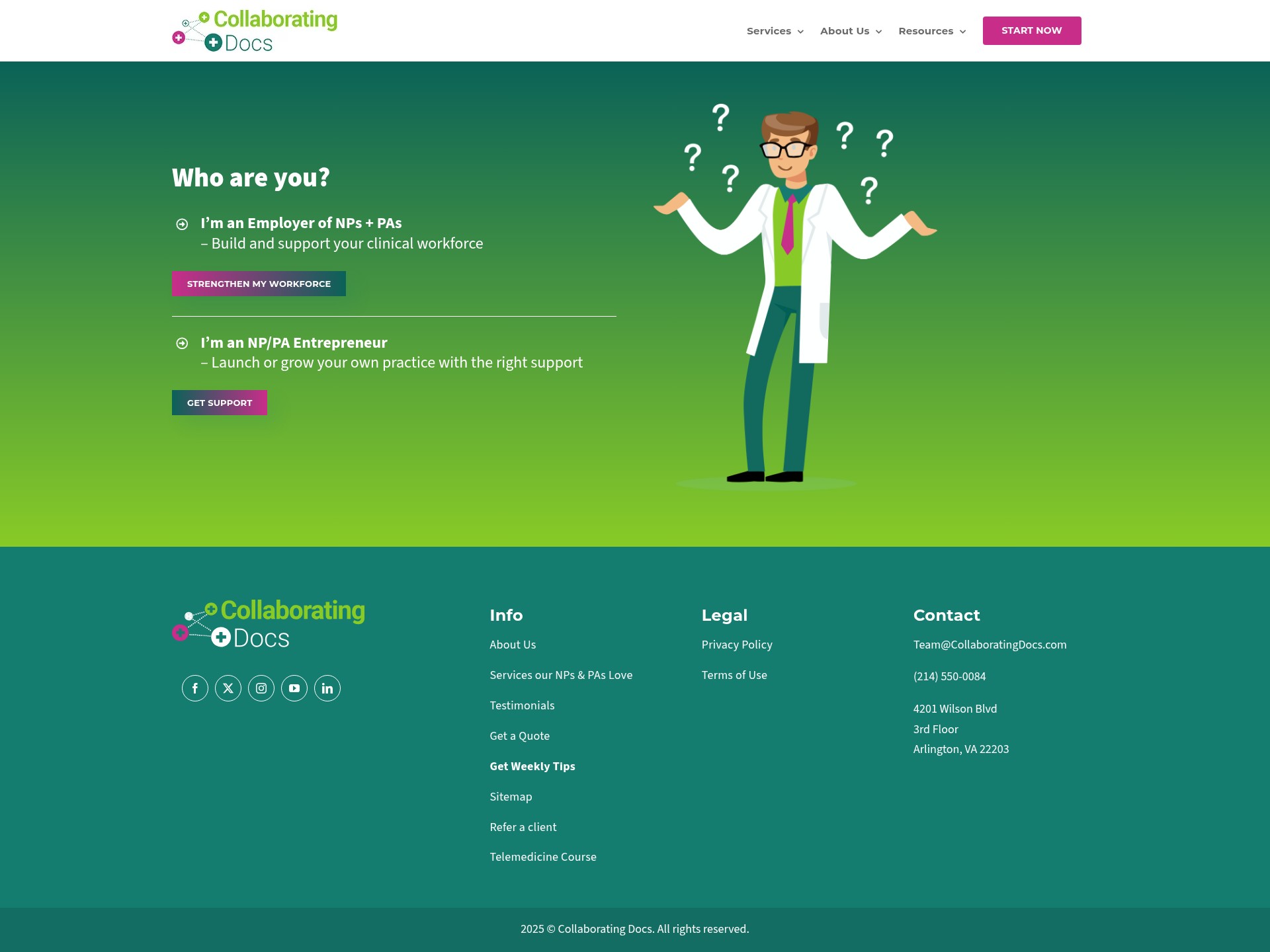 Screenshot of collaboratingdocs.com