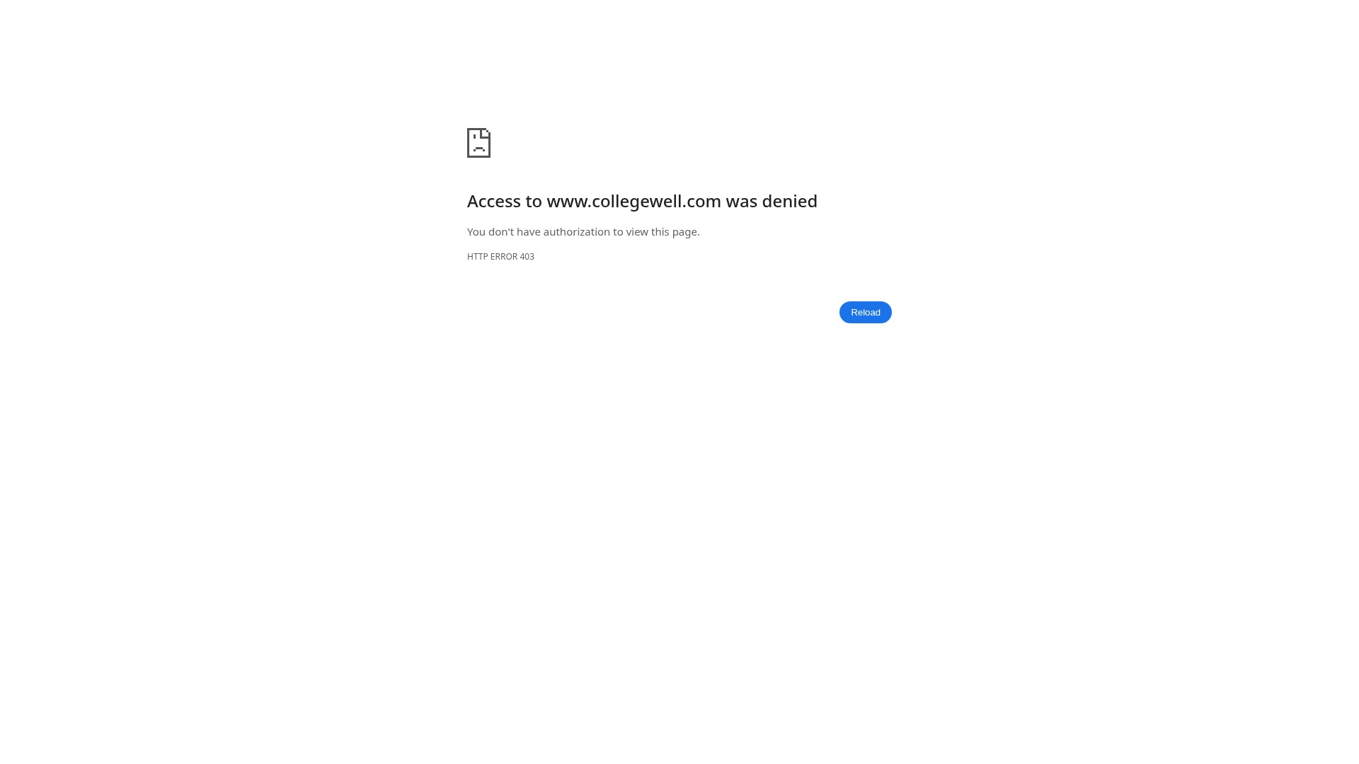 Screenshot of collegewell.com