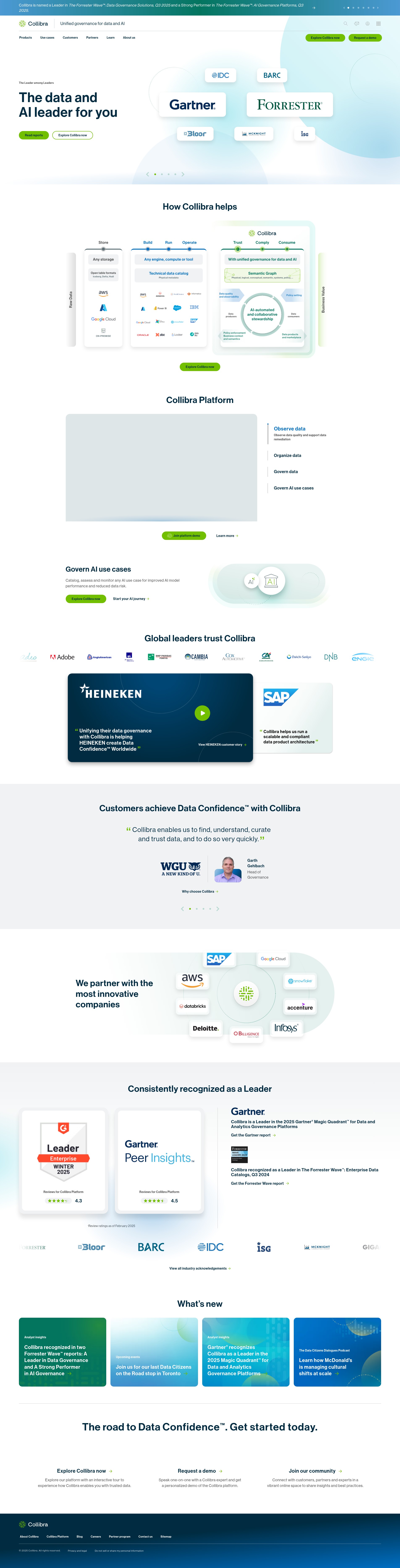 Screenshot of collibra.com