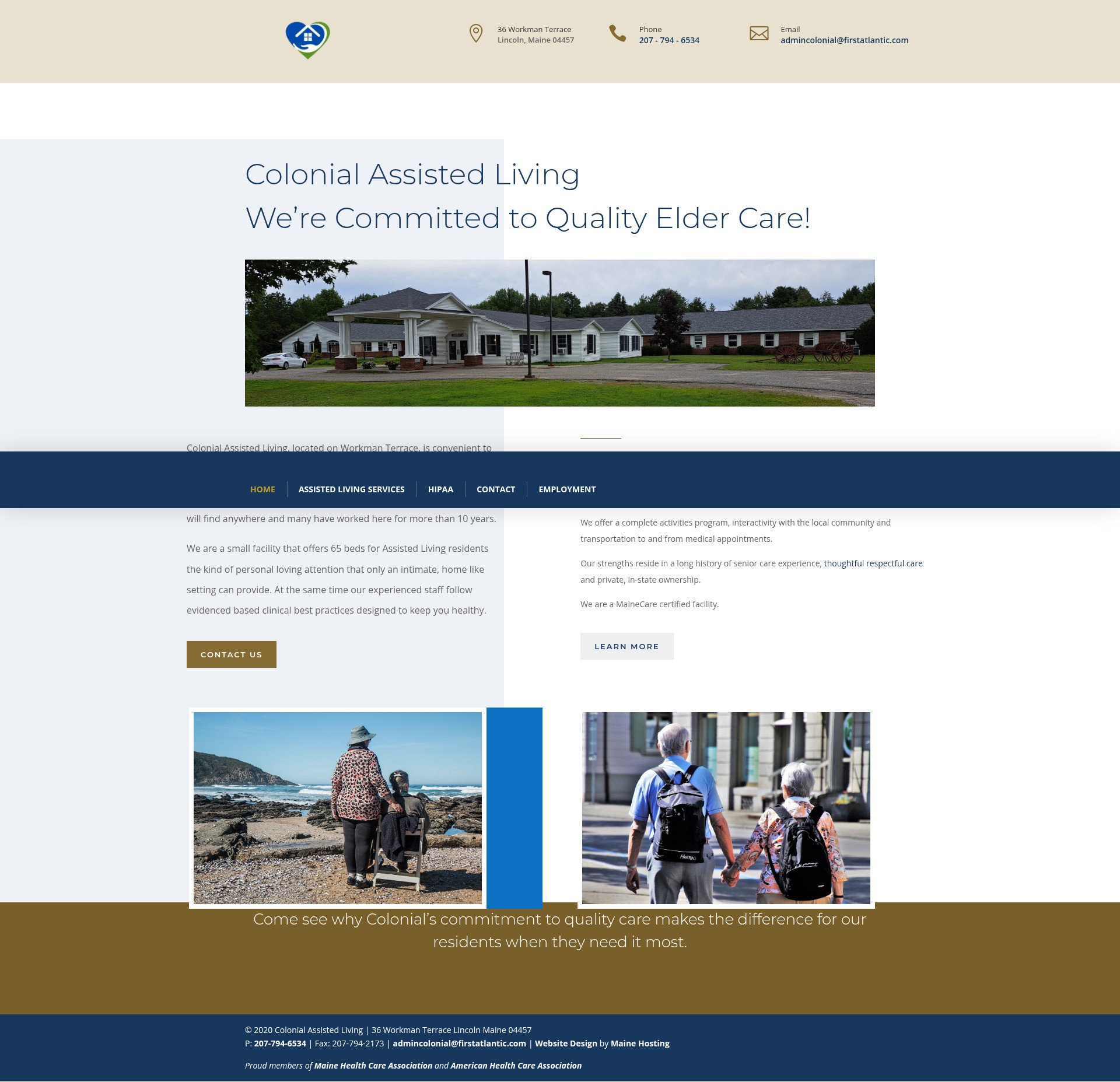 Screenshot of colonial-healthcare.com