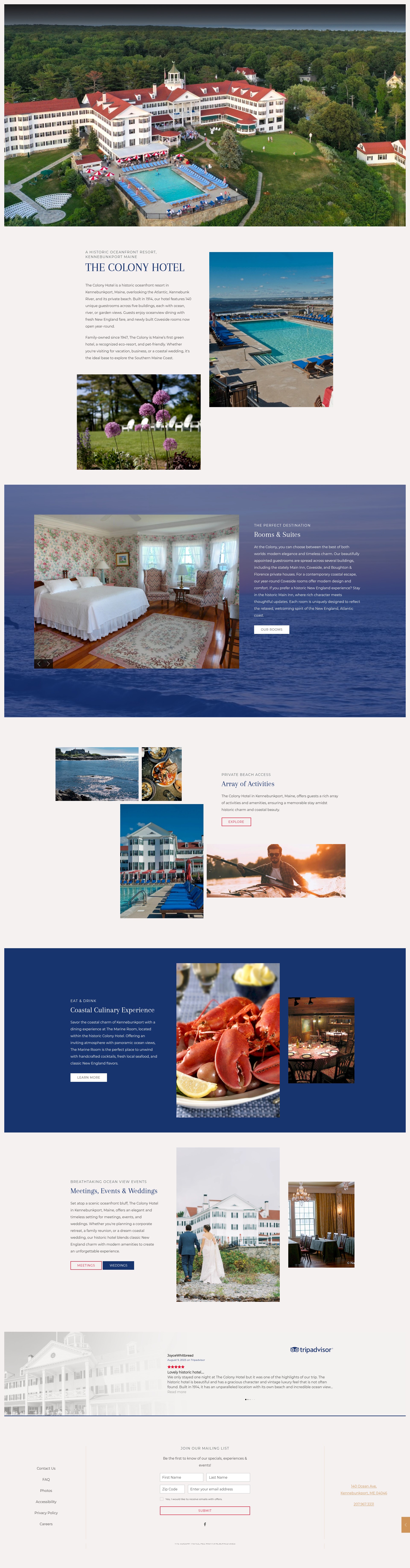 Screenshot of colonymaine.com