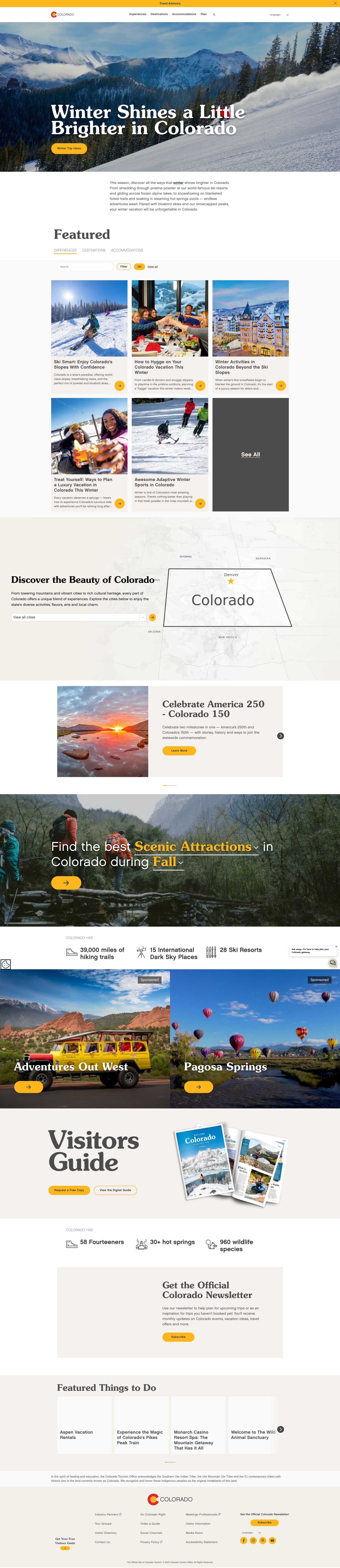 Screenshot of colorado.com
