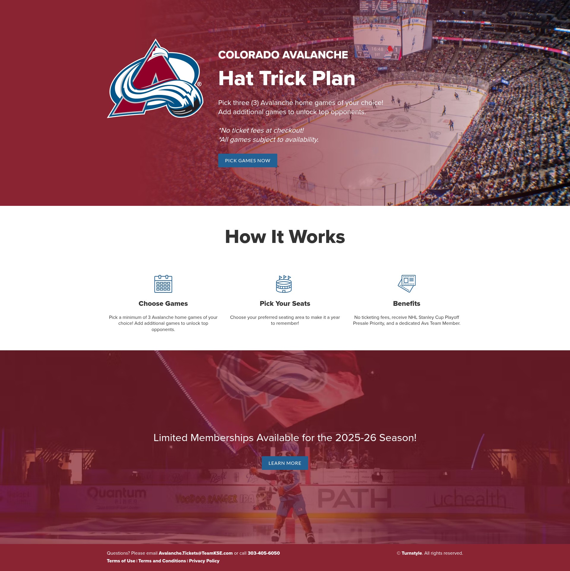 Screenshot of coloradoavalanche.turnstyle.fan