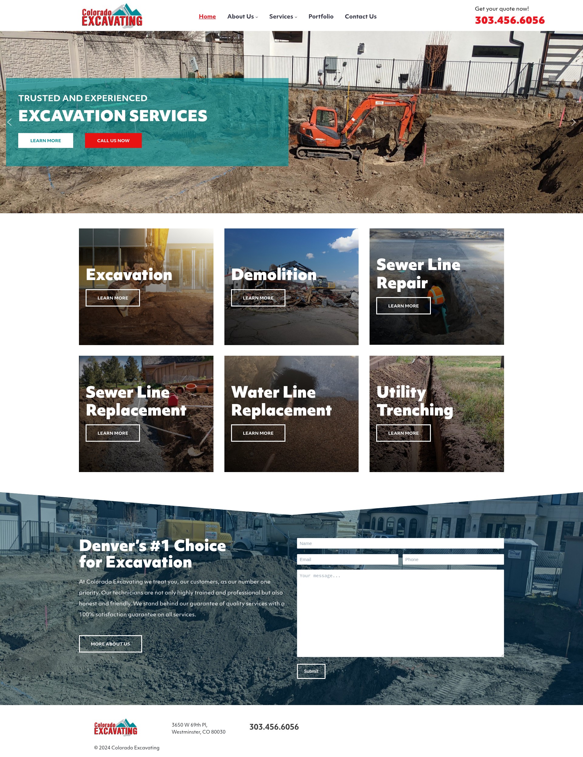 Screenshot of coloradosewerline.com