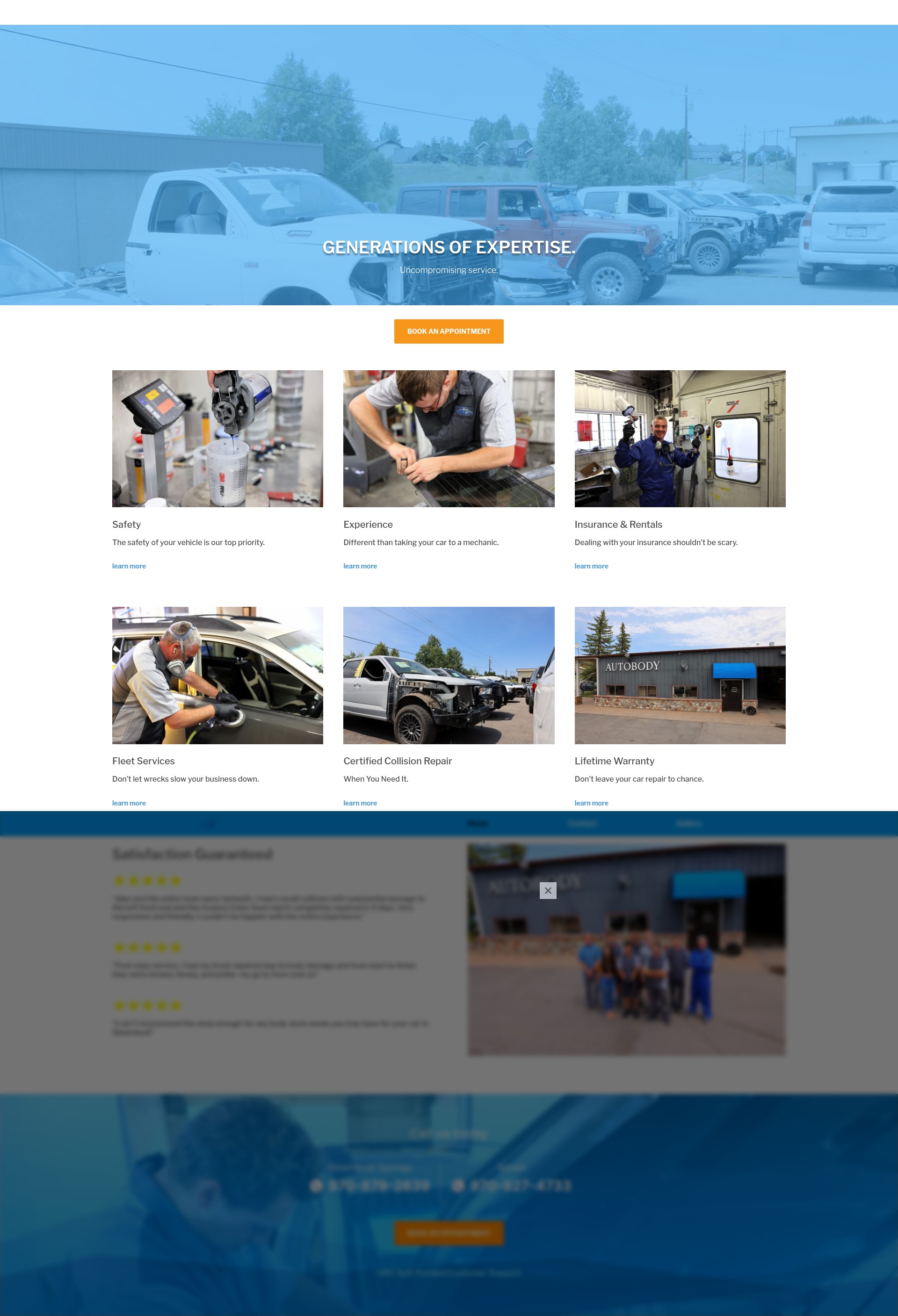 Screenshot of colorautocollision.com