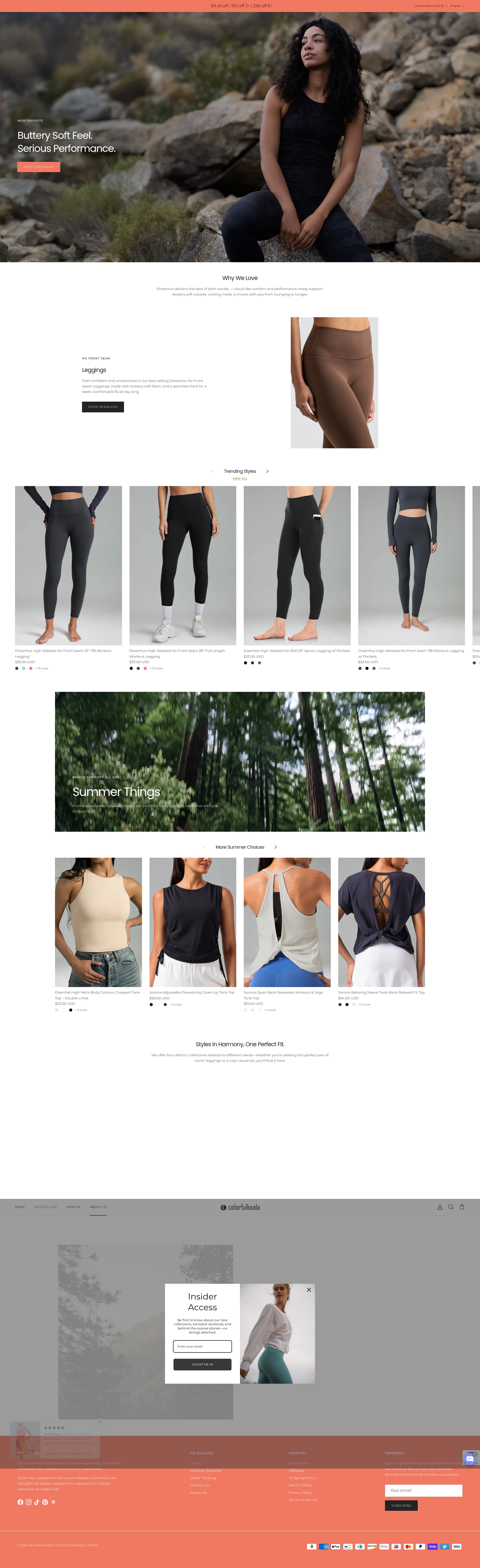 Screenshot of colorfulkoala.com