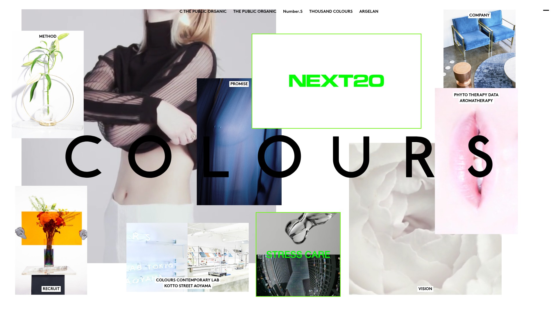 Screenshot of colours.co.jp