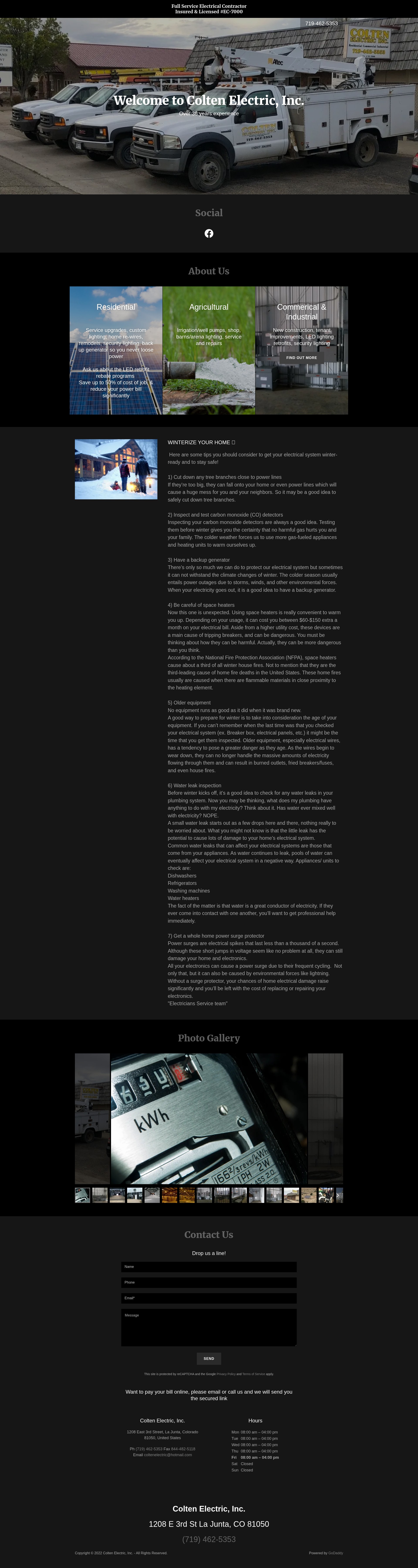 Screenshot of coltenelectric.com