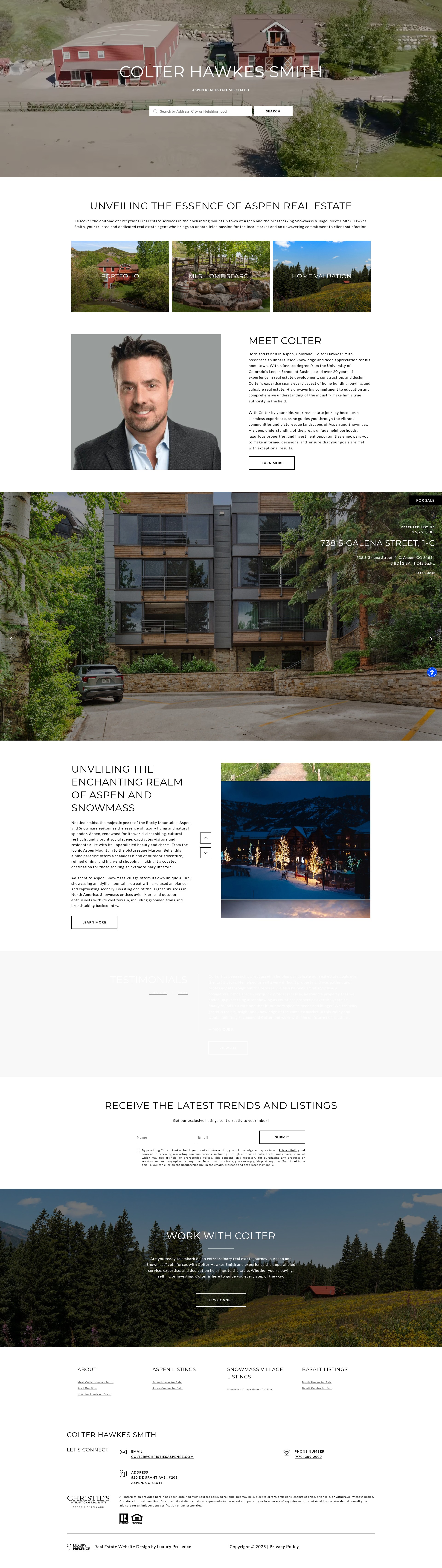 Screenshot of coltersmithre.com