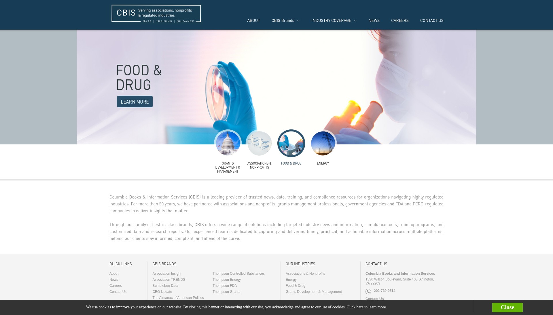 Screenshot of columbiabooks.com