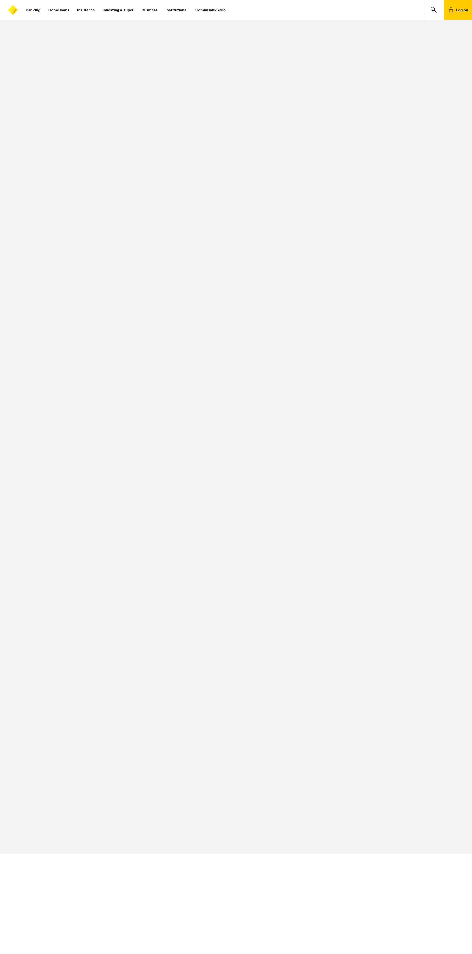 Screenshot of commbank.com.au