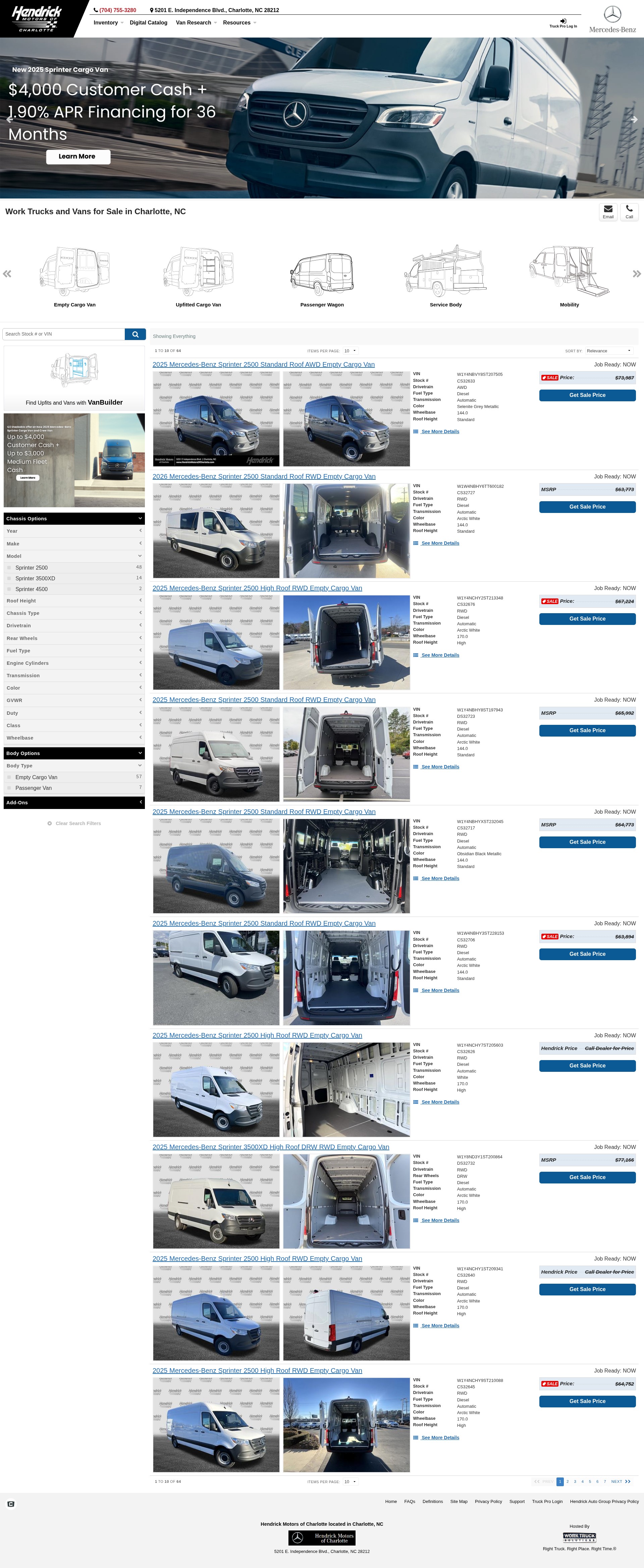Screenshot of commercial.hendrickmotorsofcharlotte.com