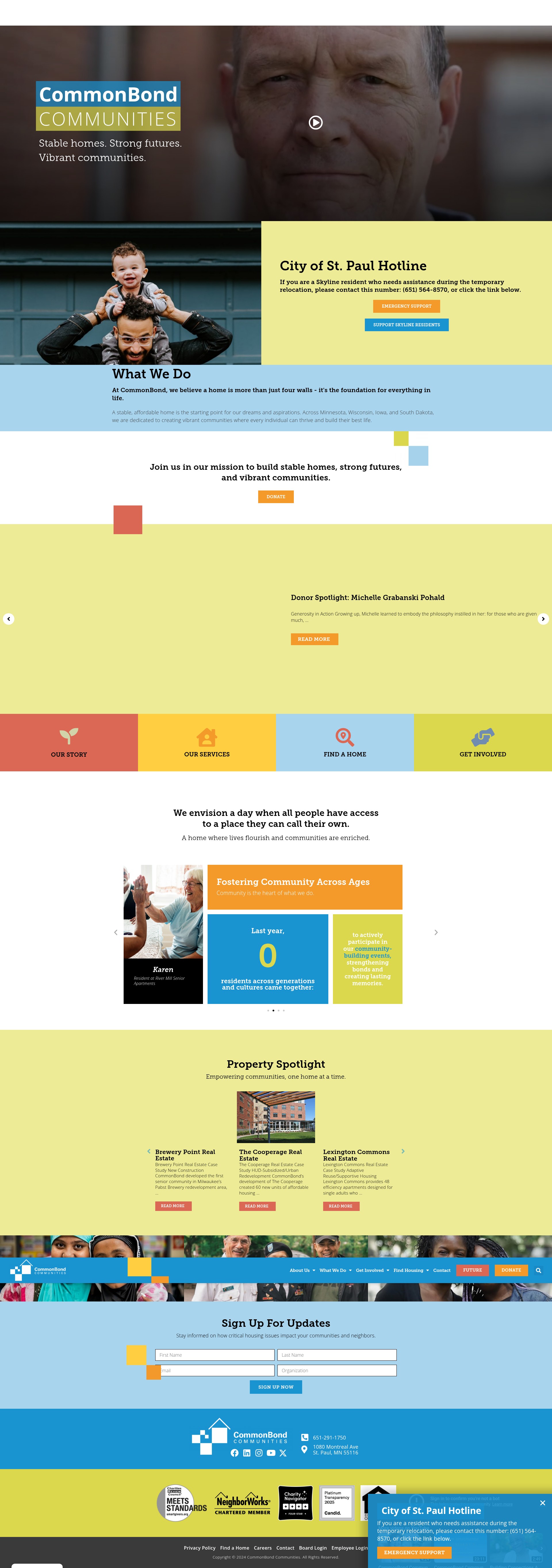 Screenshot of commonbond.org