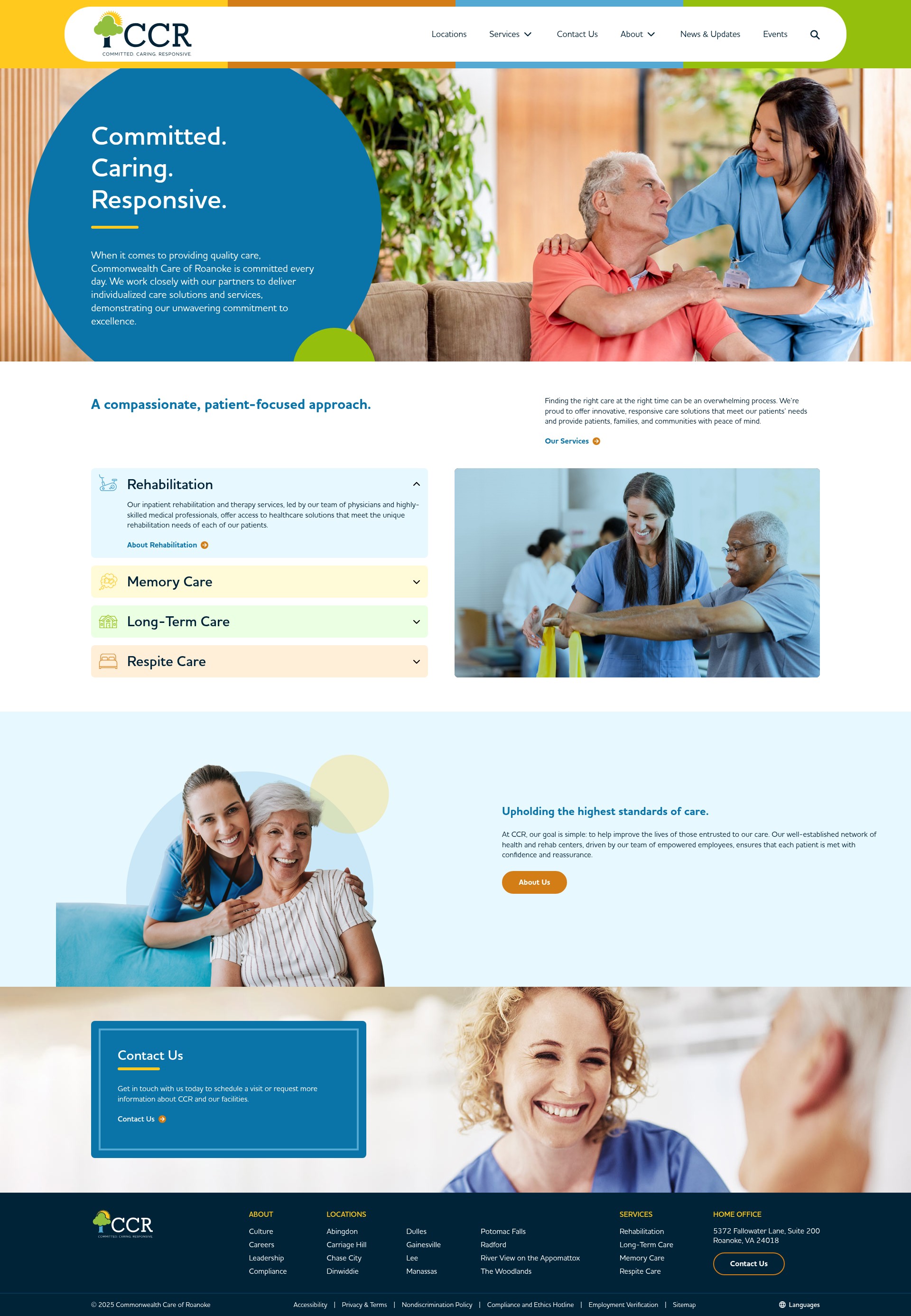 Screenshot of commonwealth-care.com