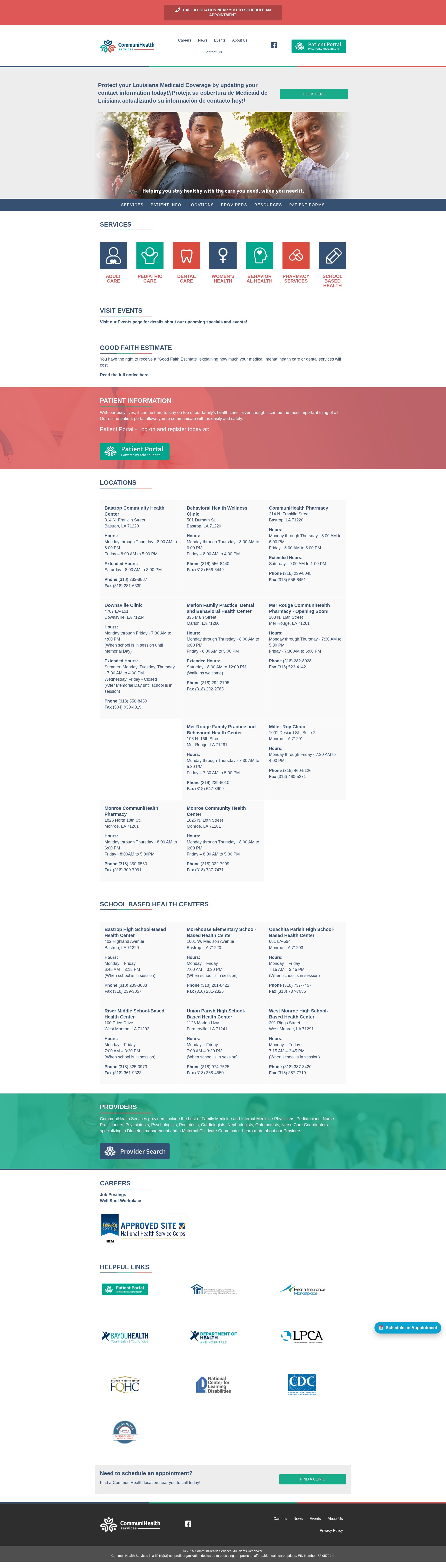 Screenshot of communihealth.org