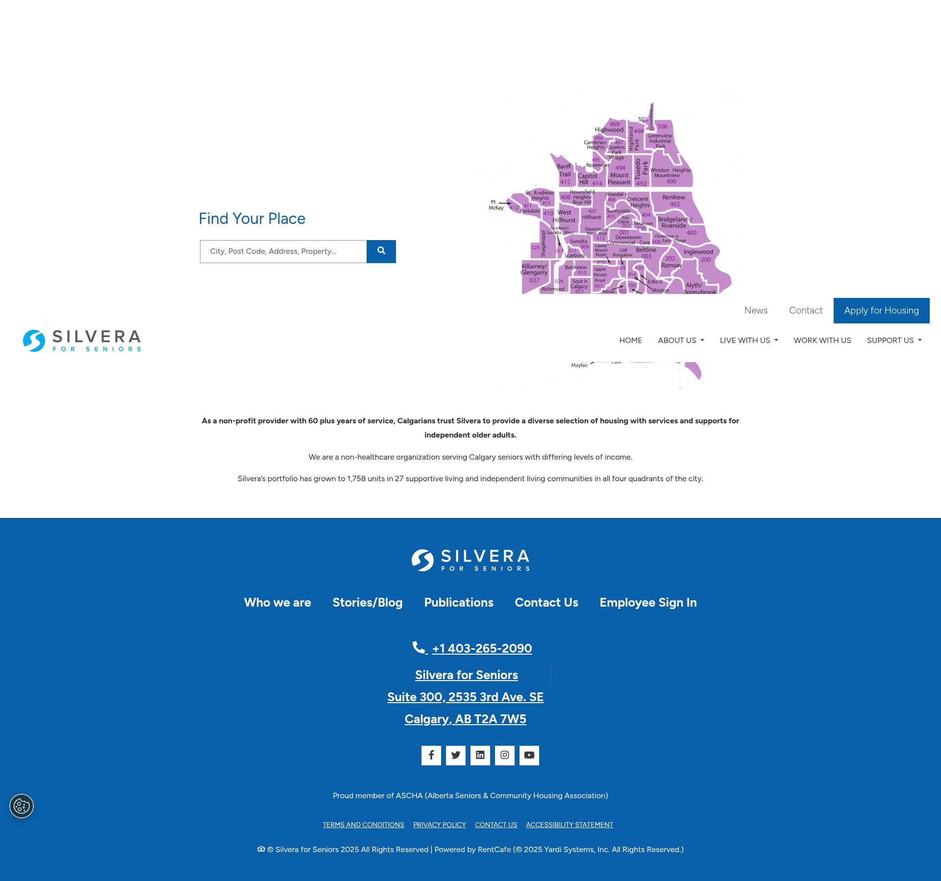 Screenshot of communities.silvera.ca