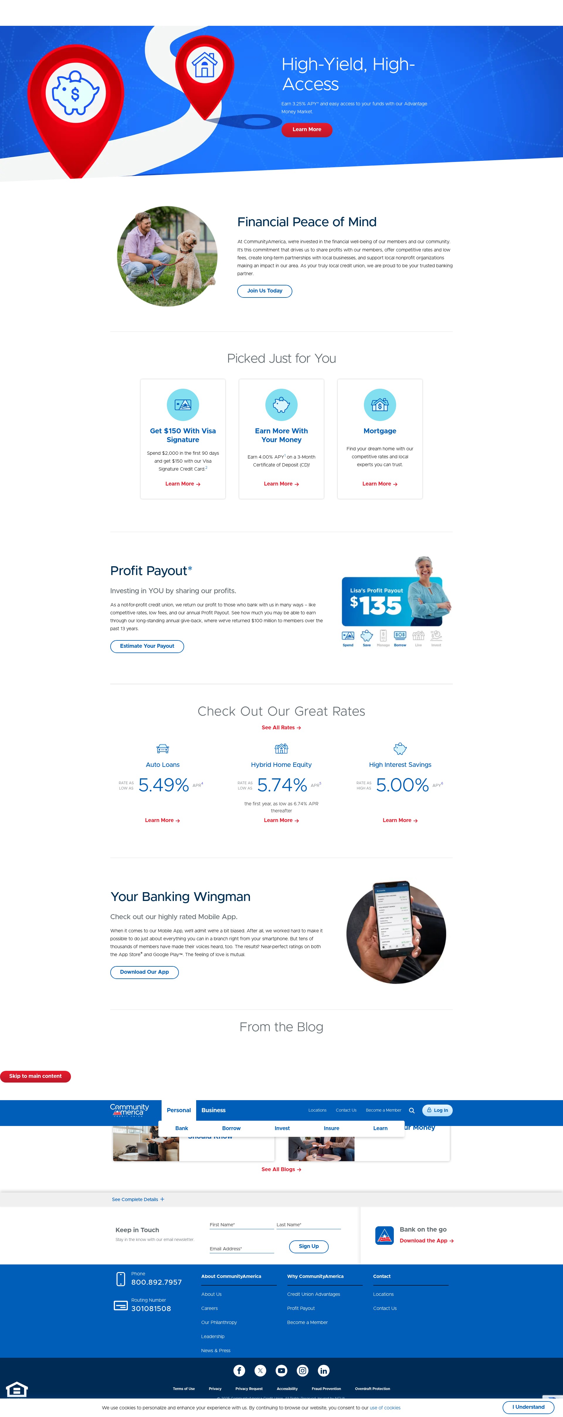 Screenshot of communityamerica.com
