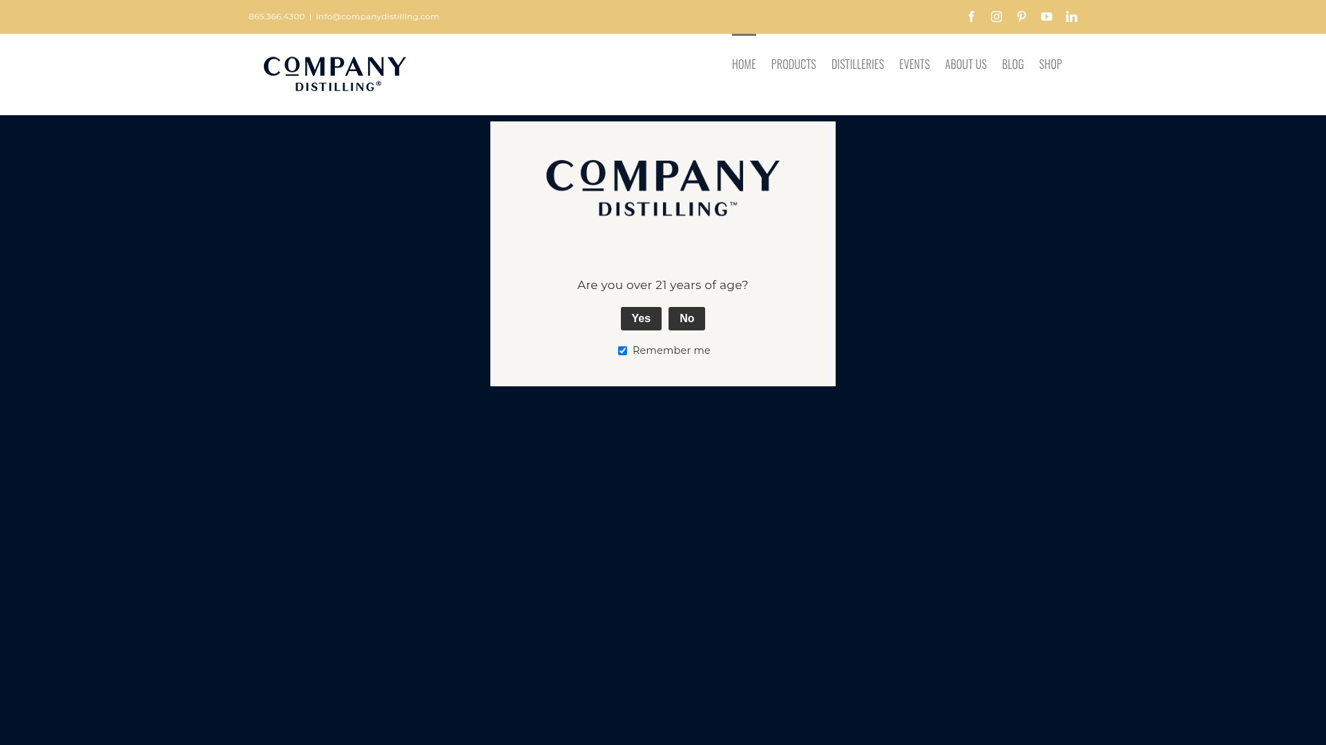 Screenshot of companydistilling.com