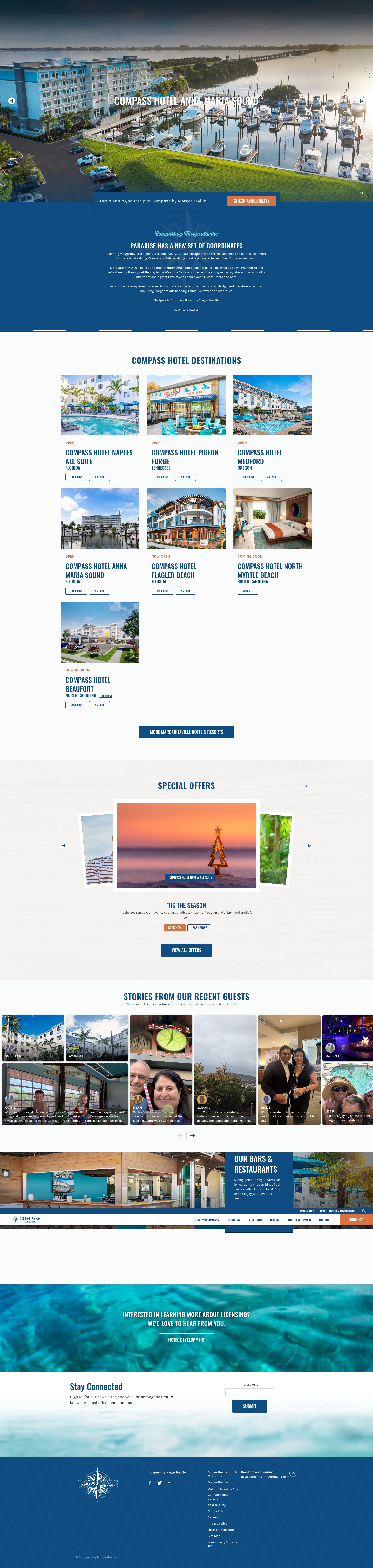 Screenshot of compasshotel.com