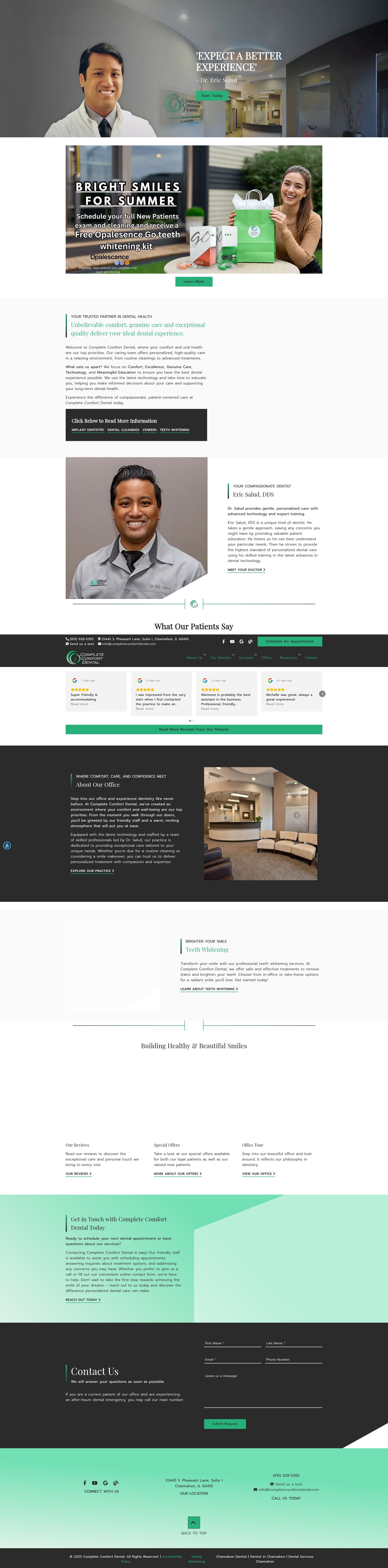 Screenshot of completecomfortdental.com