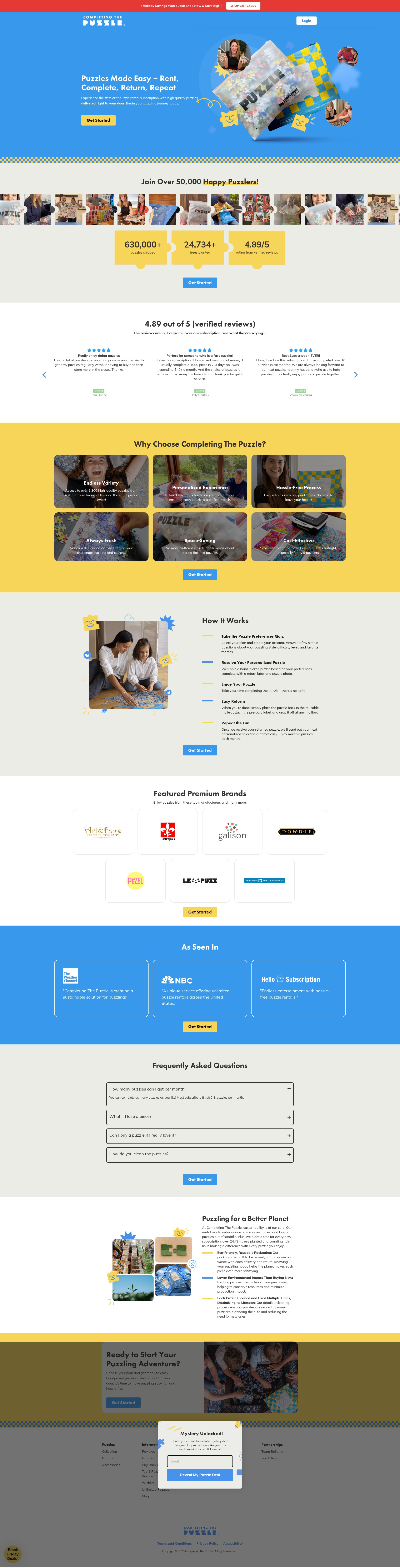 Screenshot of completingthepuzzle.myshopify.com