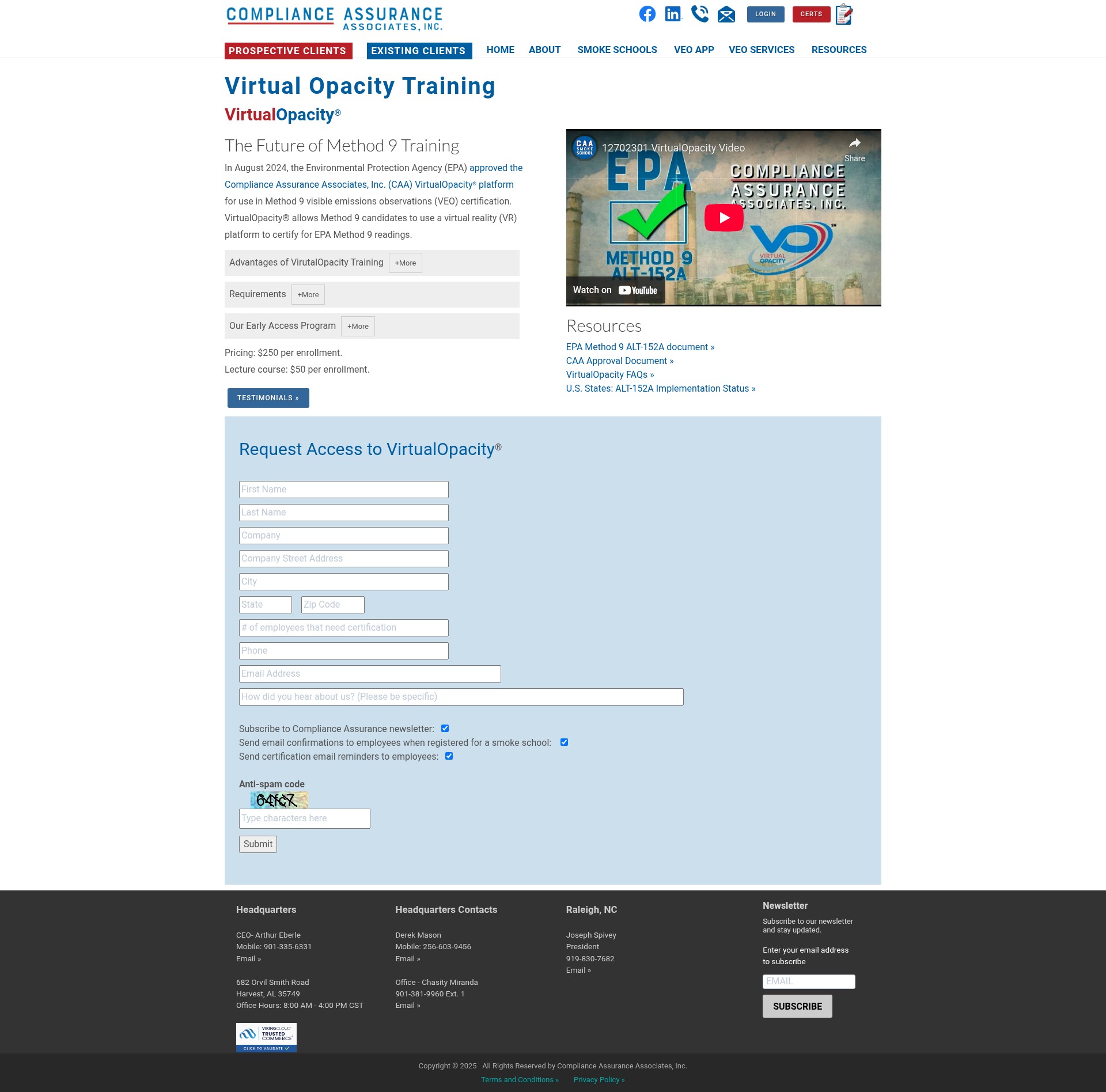 Screenshot of compliance-assurance.com