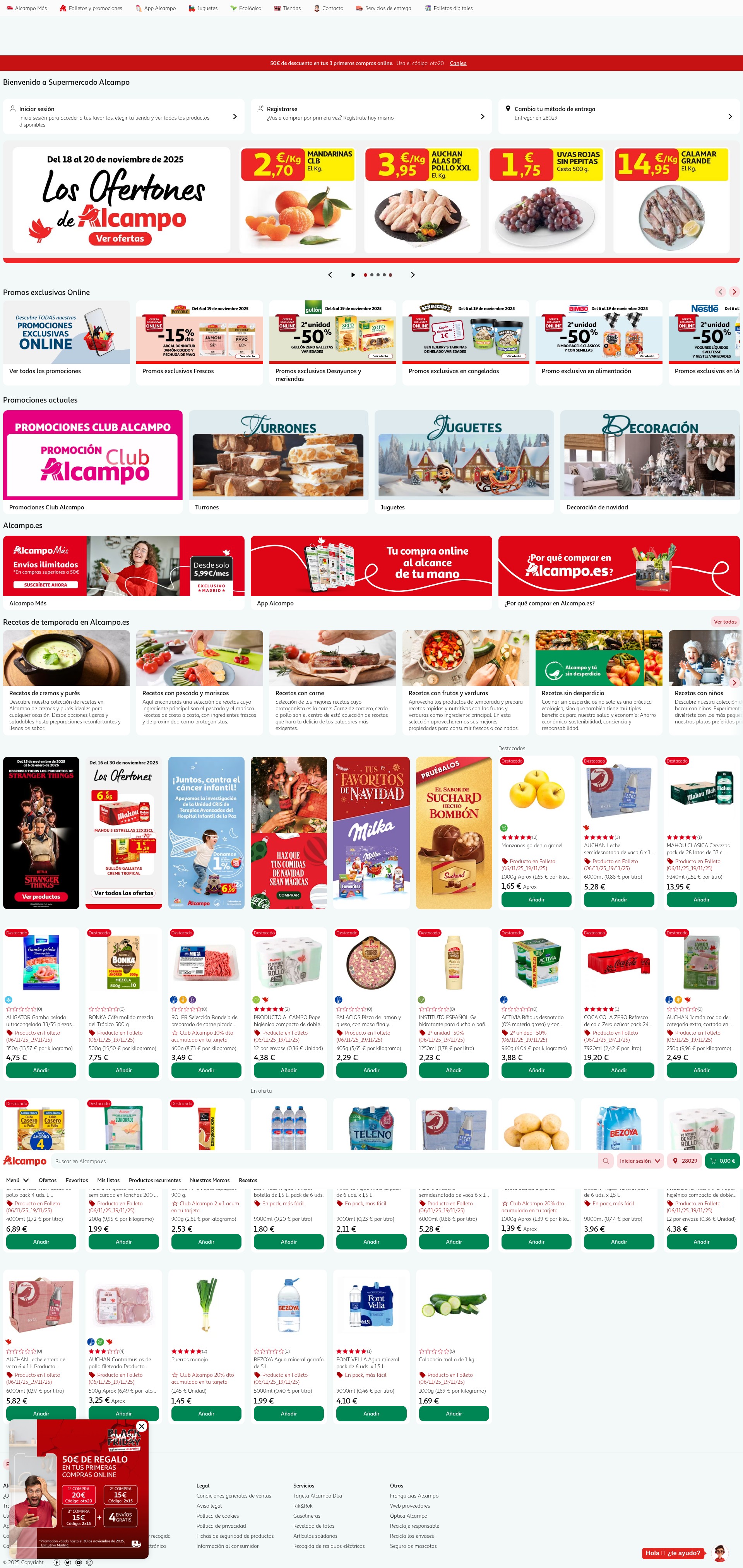 Screenshot of compraonline.alcampo.es