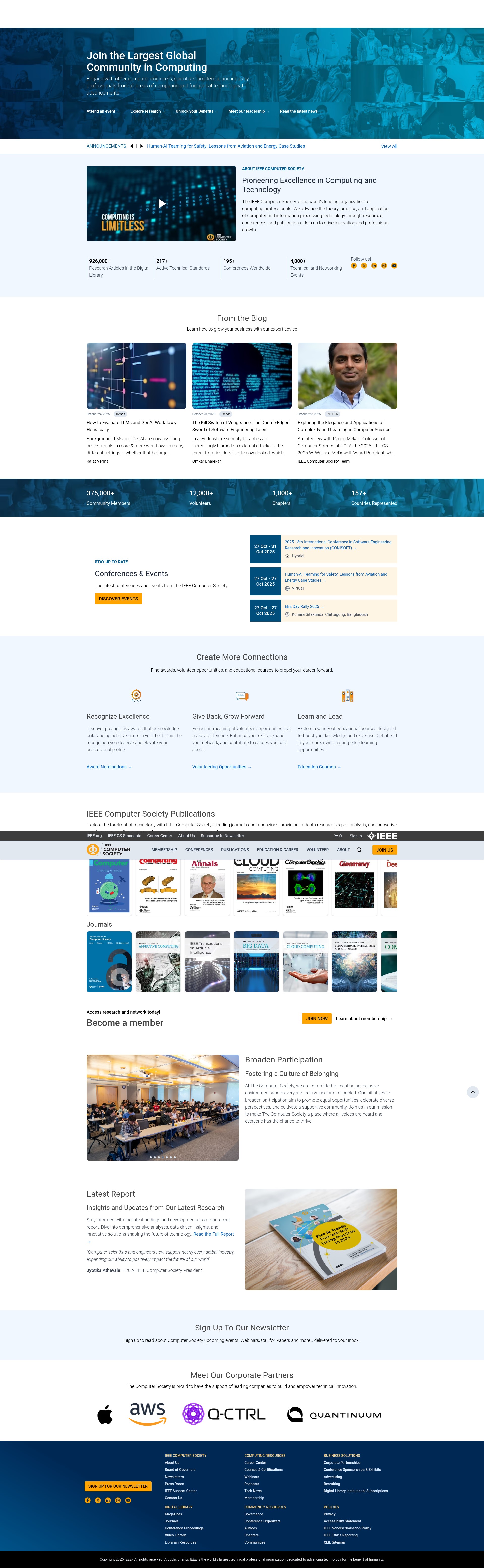 Screenshot of computer.org