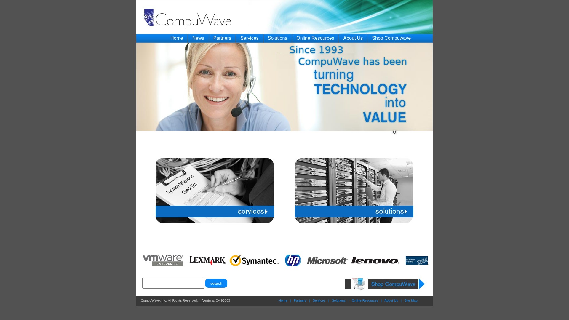 Screenshot of compuwave.com