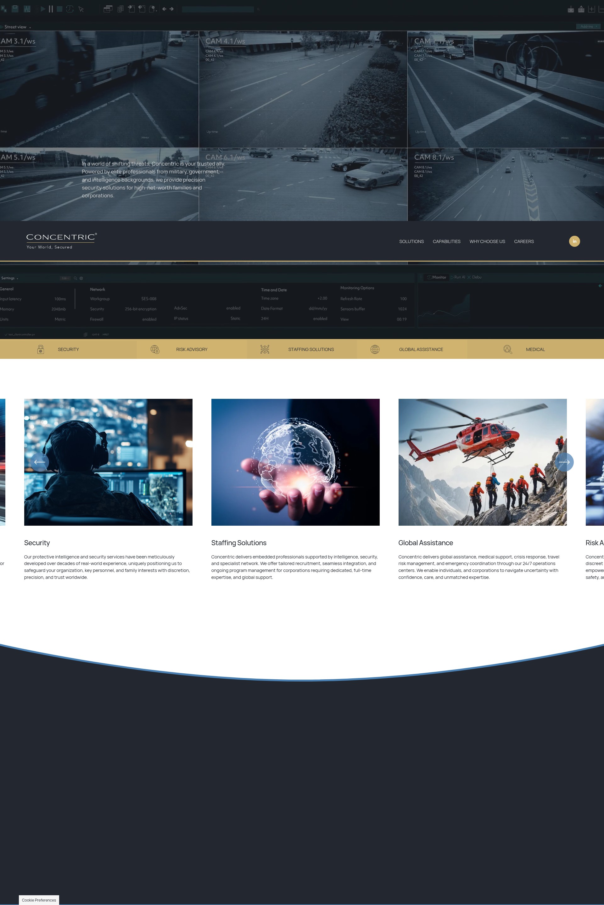 Screenshot of concentric.io