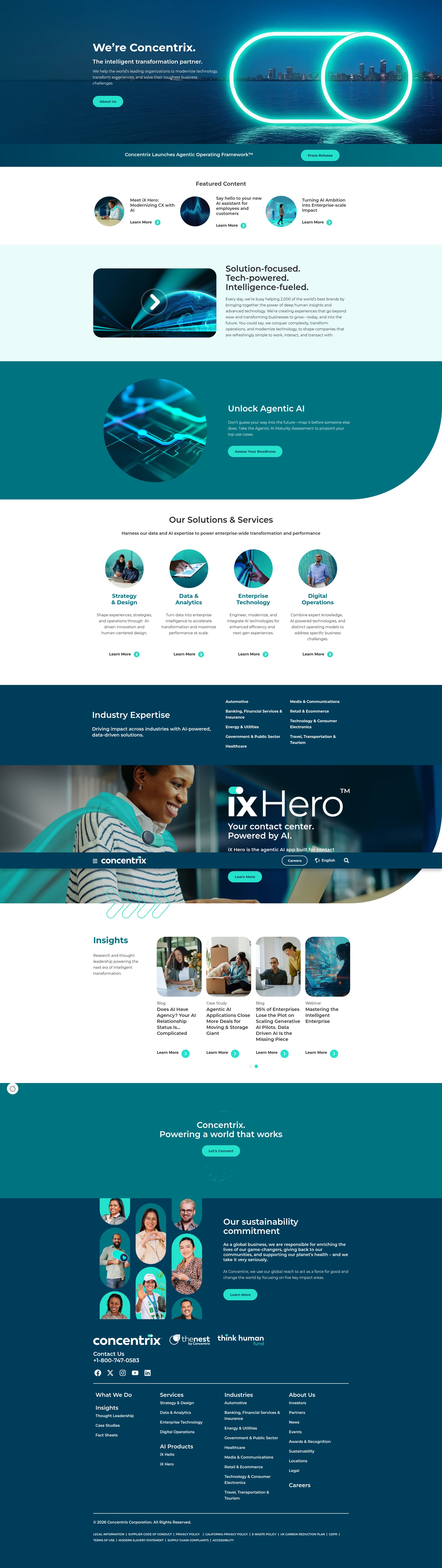 Screenshot of concentrix.com