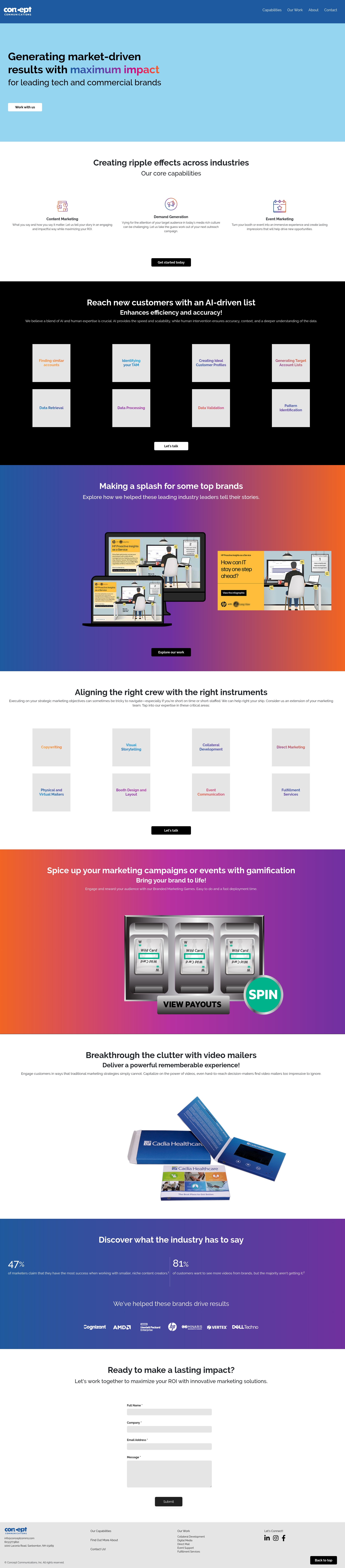 Screenshot of conceptcomm1.com