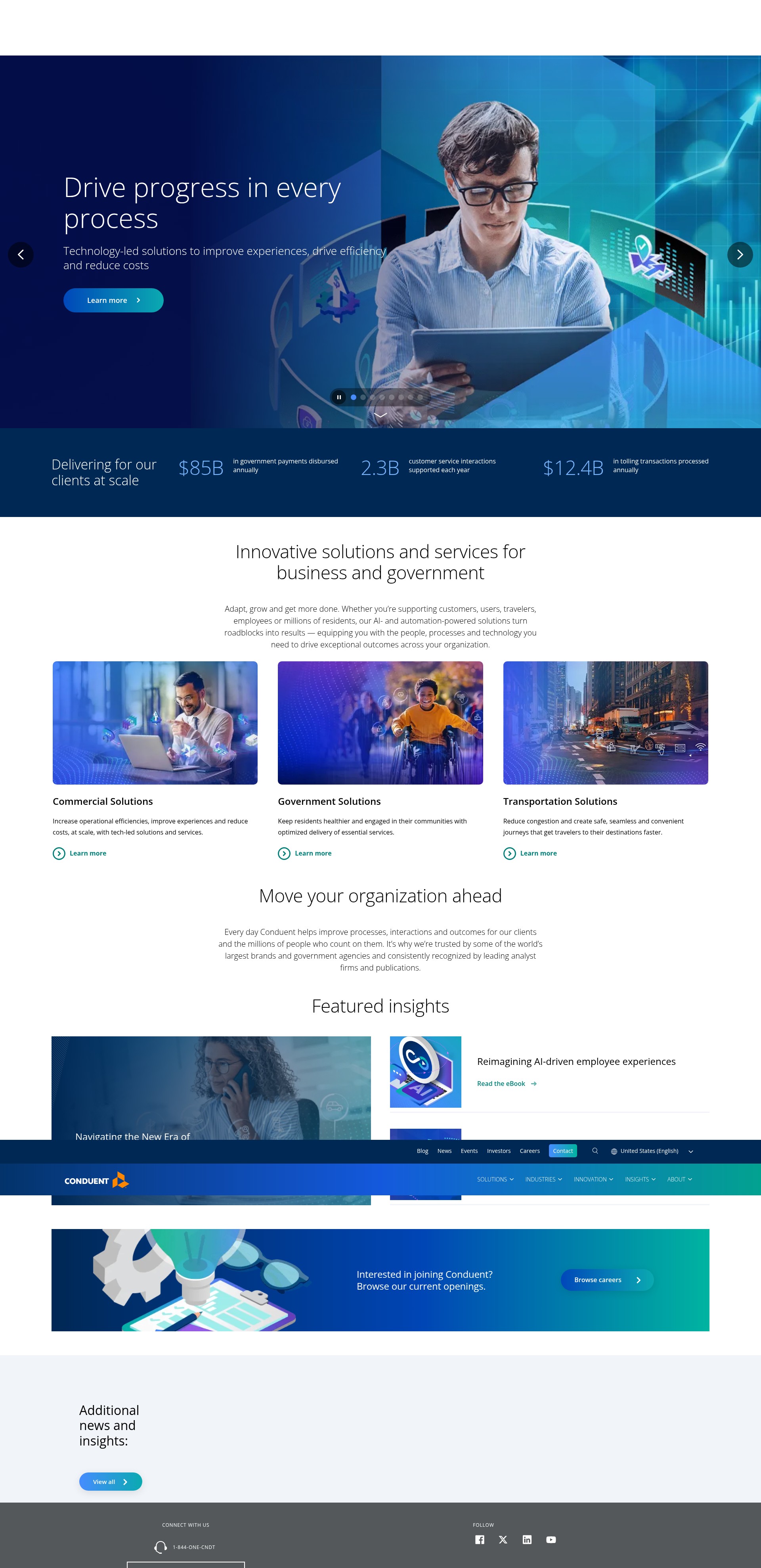 Screenshot of conduent.com