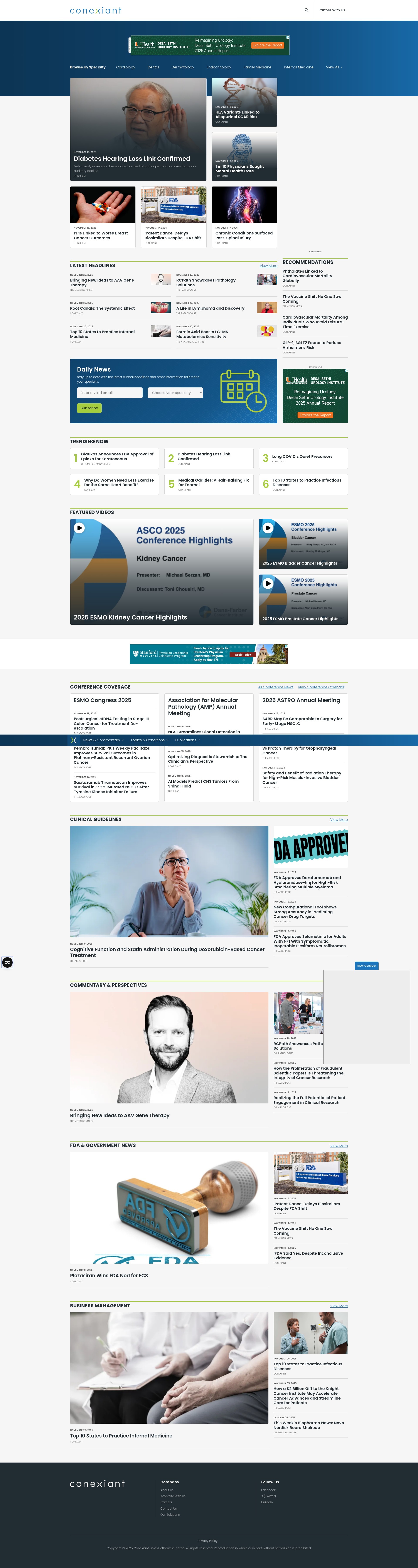 Screenshot of conexiant.com