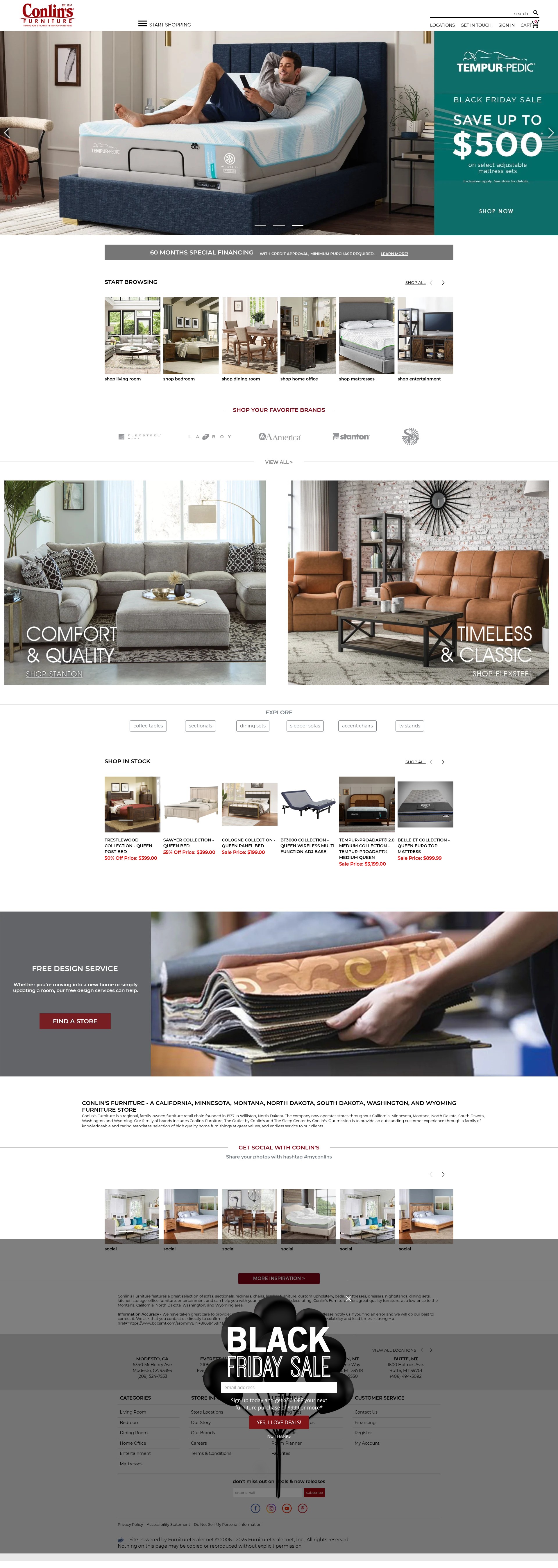 Screenshot of conlins.com