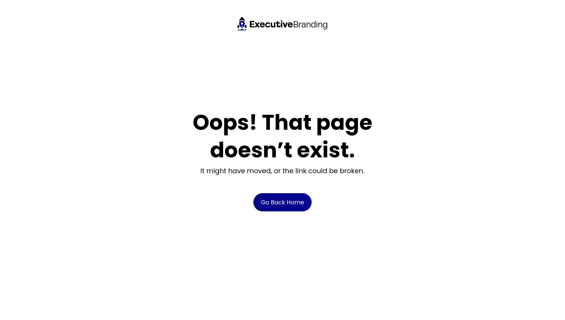 Screenshot of connect.executivebranding.com