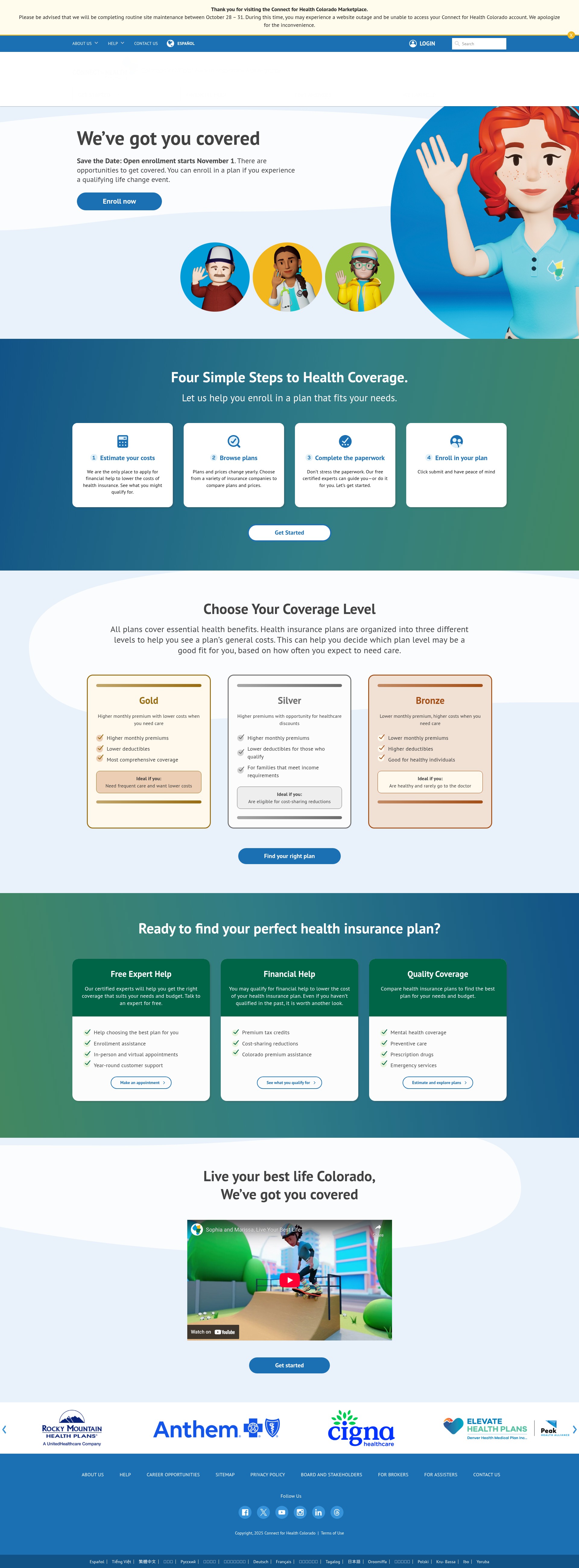 Screenshot of connectforhealthco.com