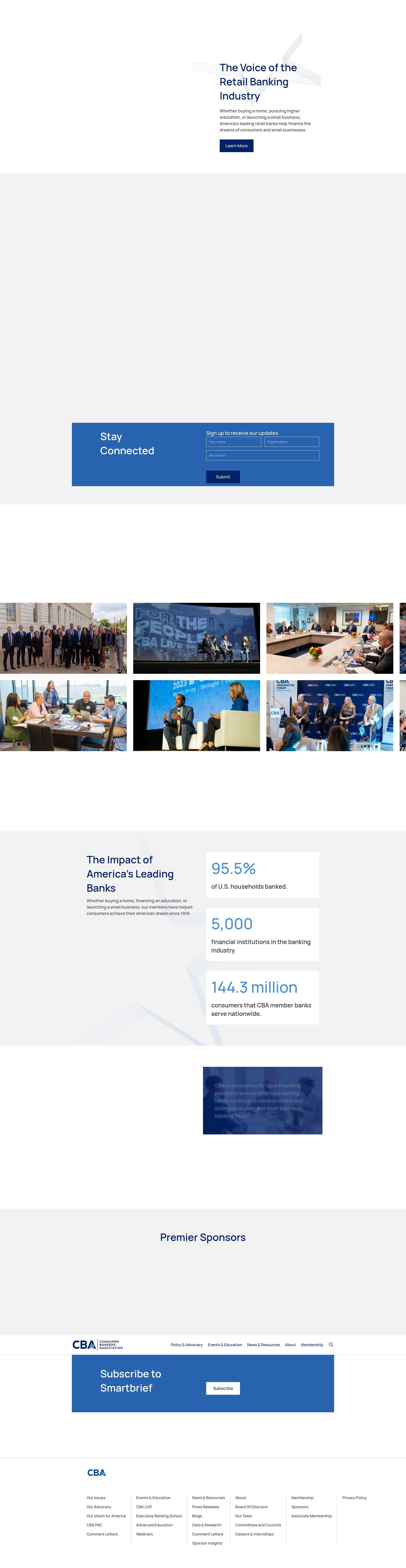 Screenshot of consumerbankers.com