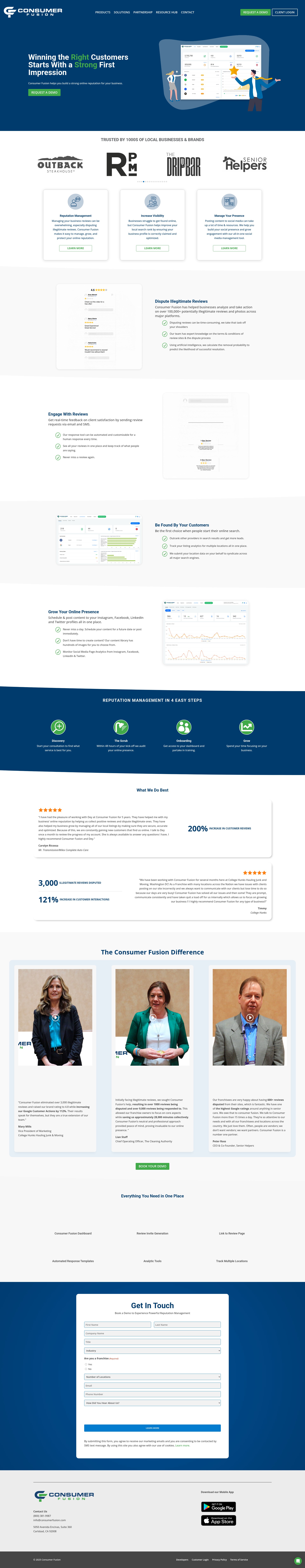 Screenshot of consumerfusion.com