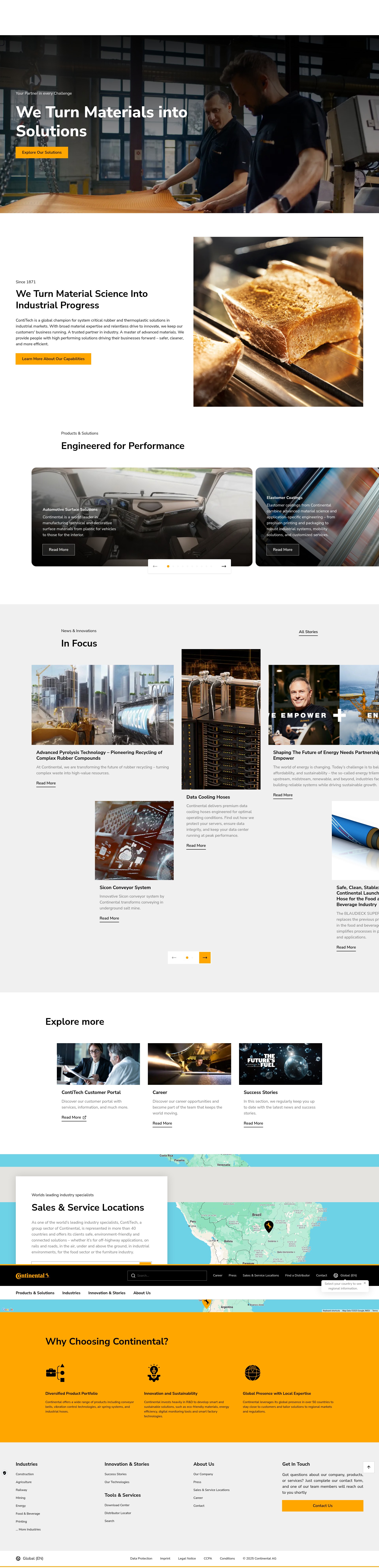 Screenshot of continental-industry.com