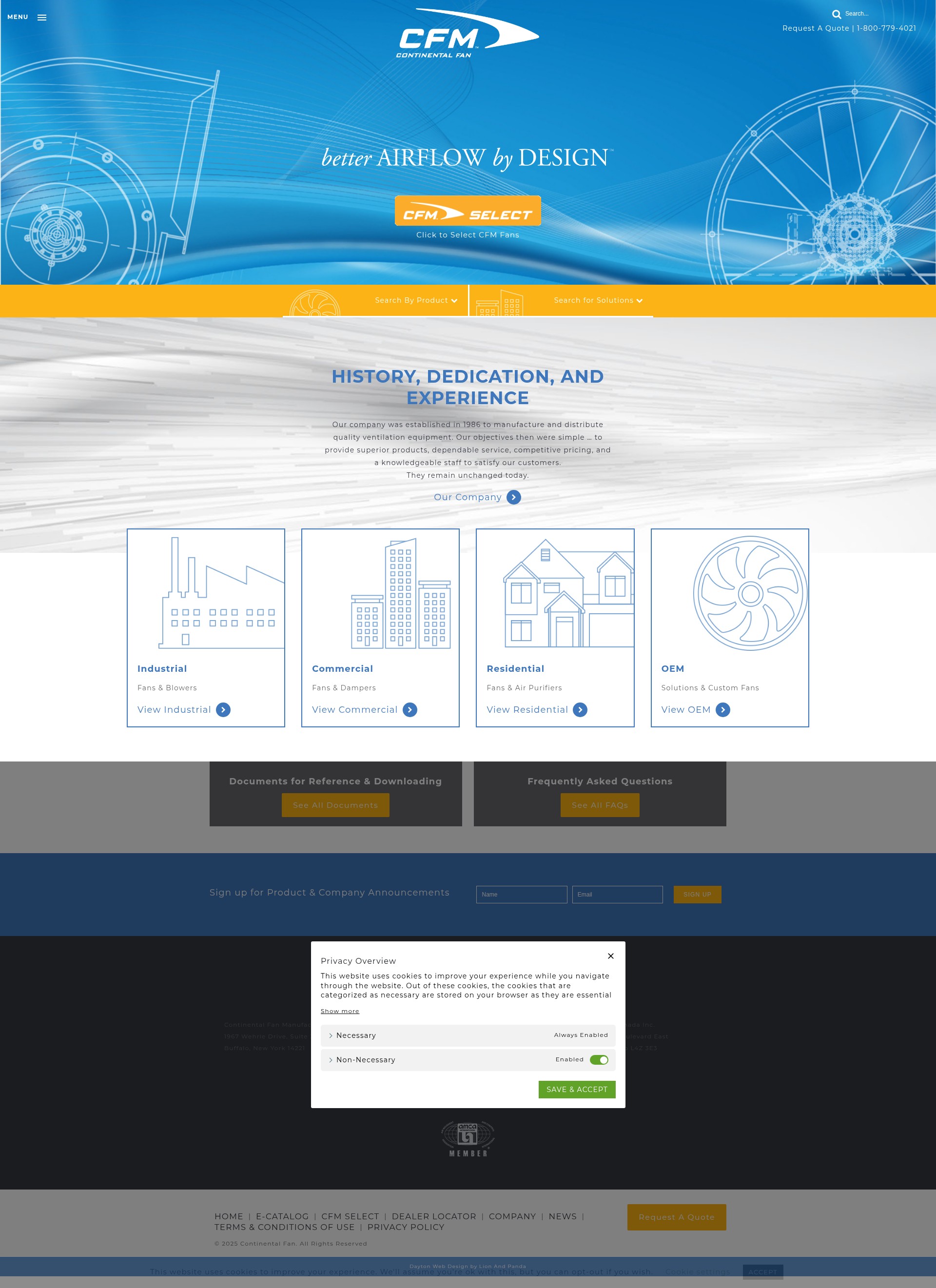 Screenshot of continentalfan.com