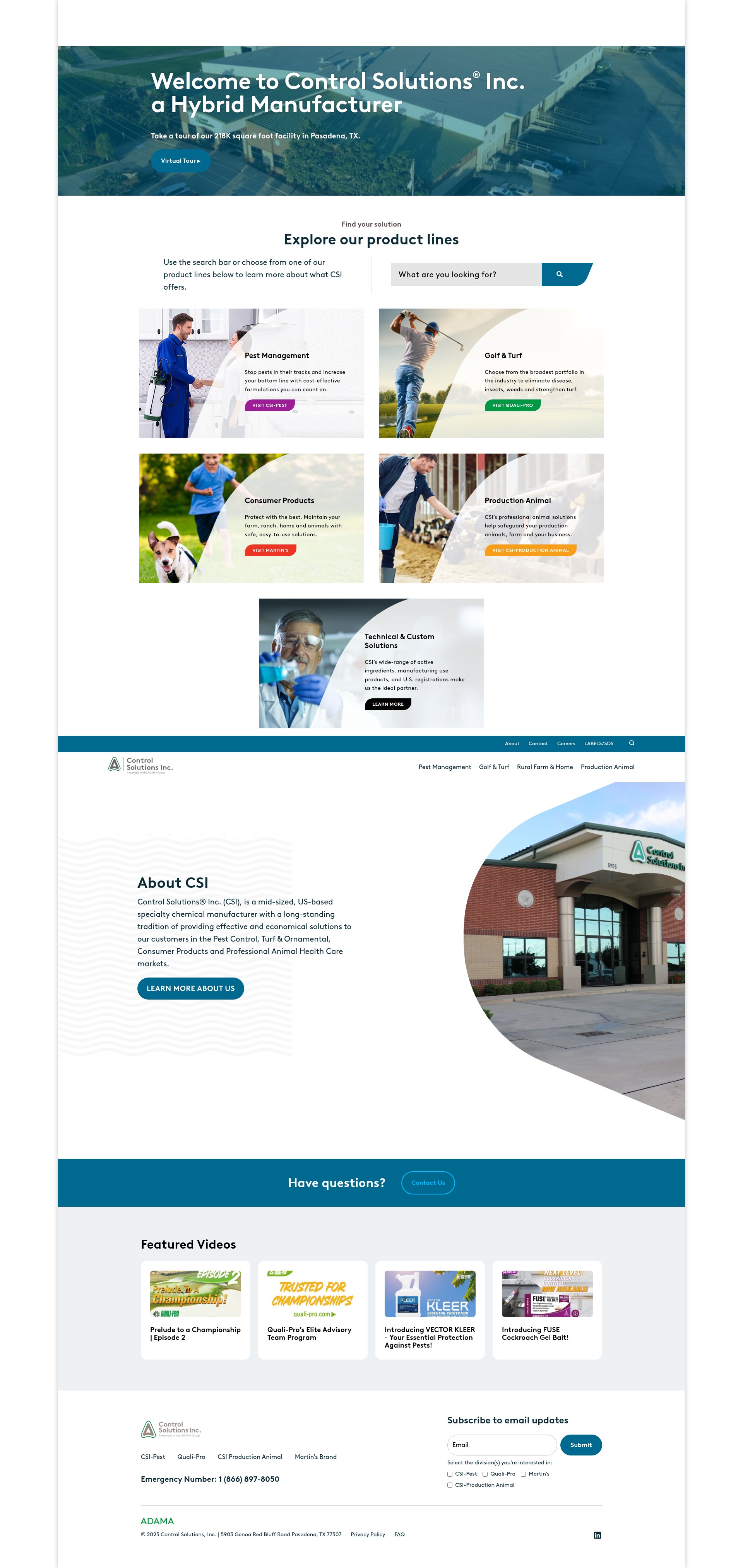 Screenshot of controlsolutionsinc.com