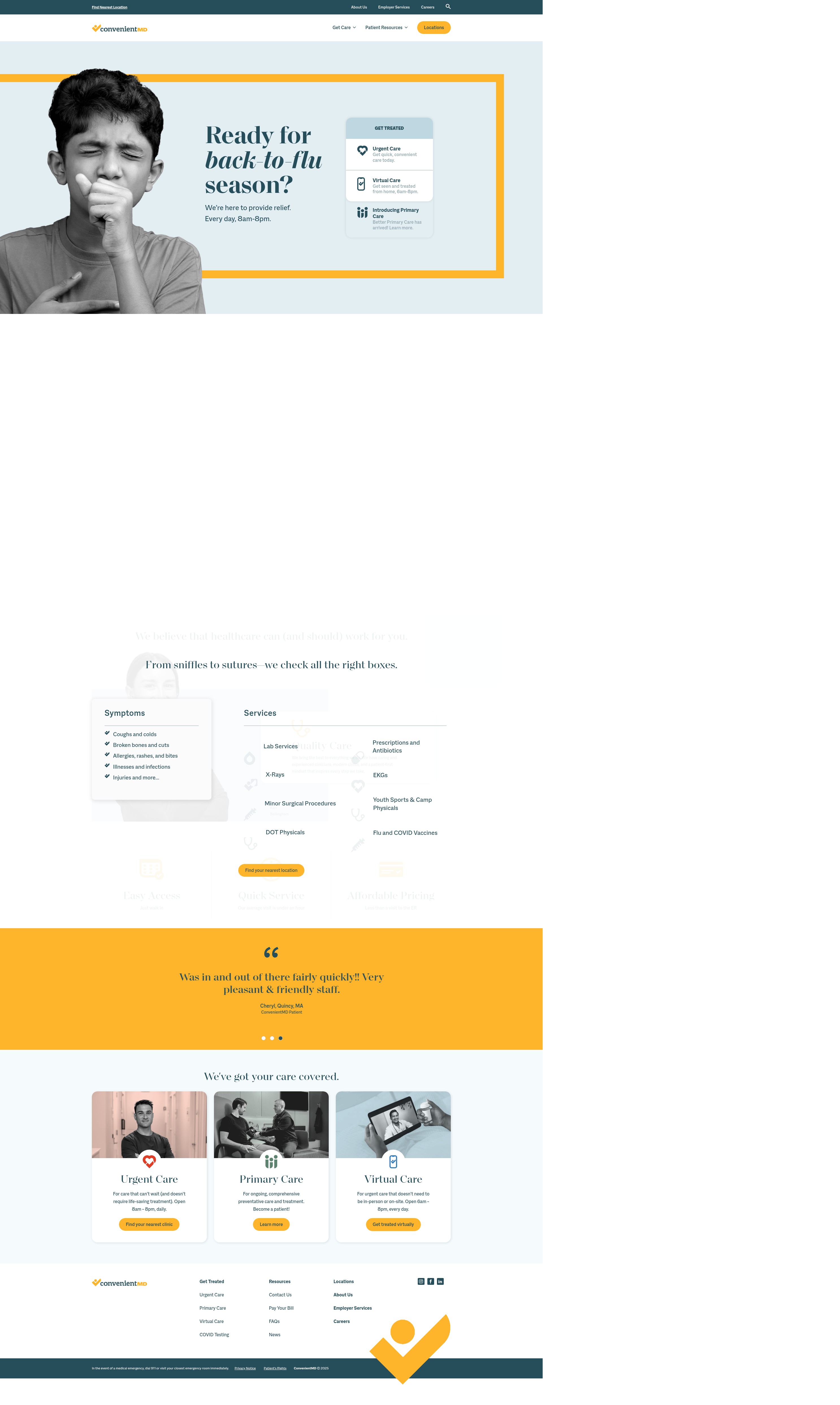 Screenshot of convenientmd.com