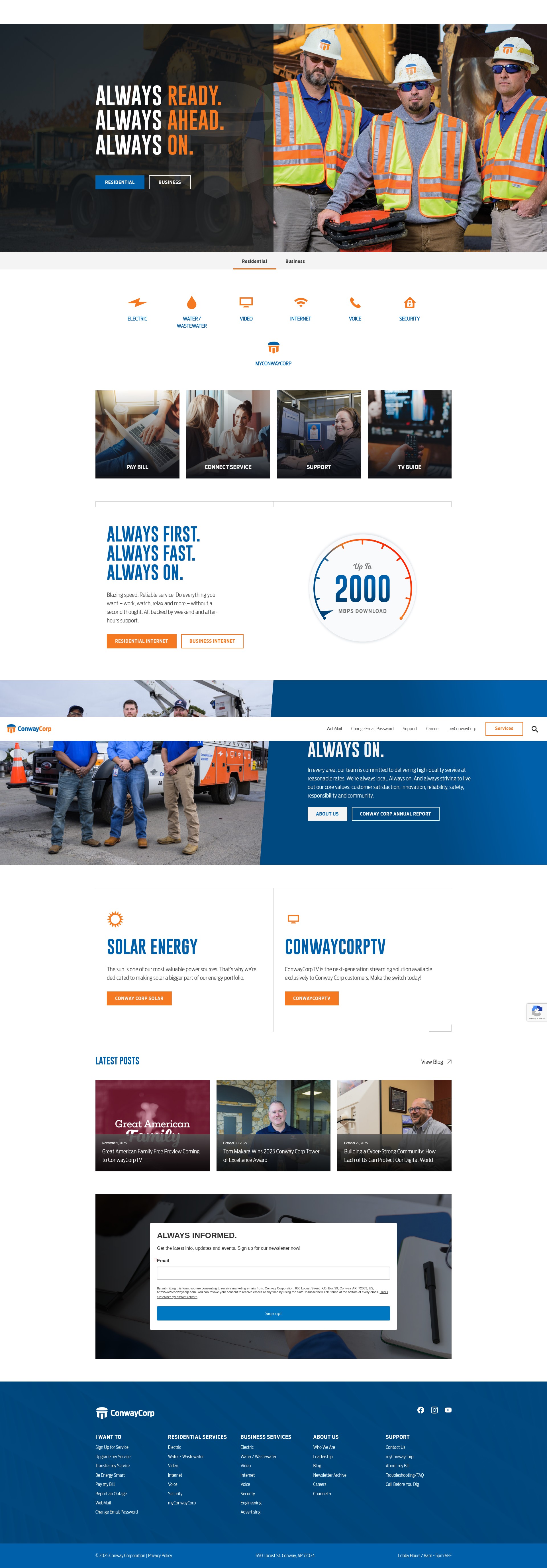 Screenshot of conwaycorp.com