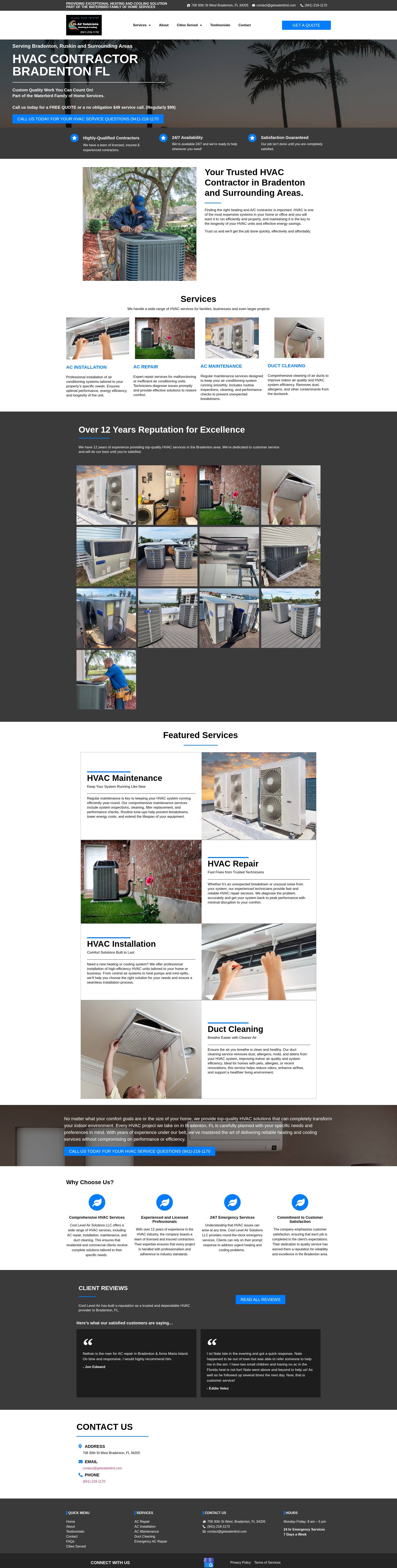 Screenshot of coollevelair.com