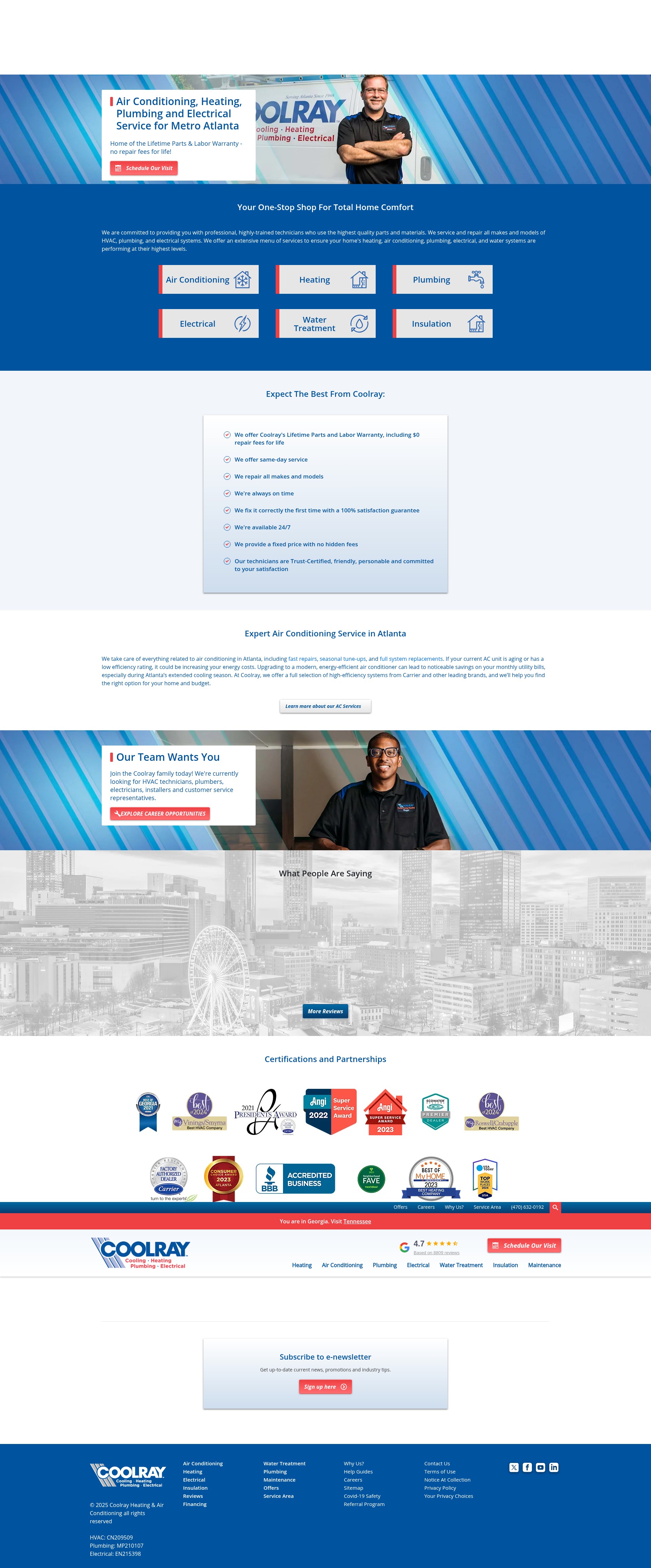 Screenshot of coolray.com