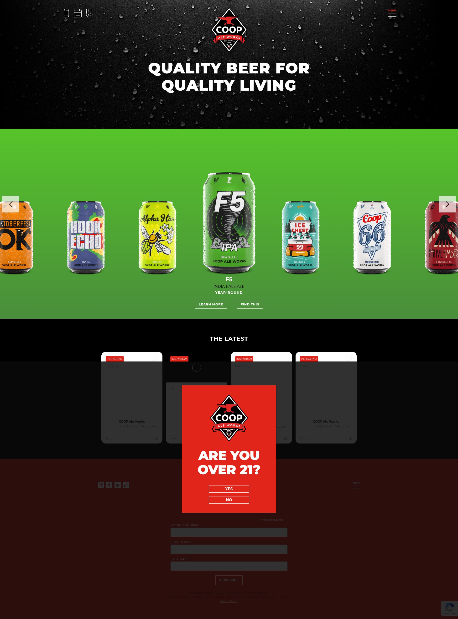 Screenshot of coopaleworks.com