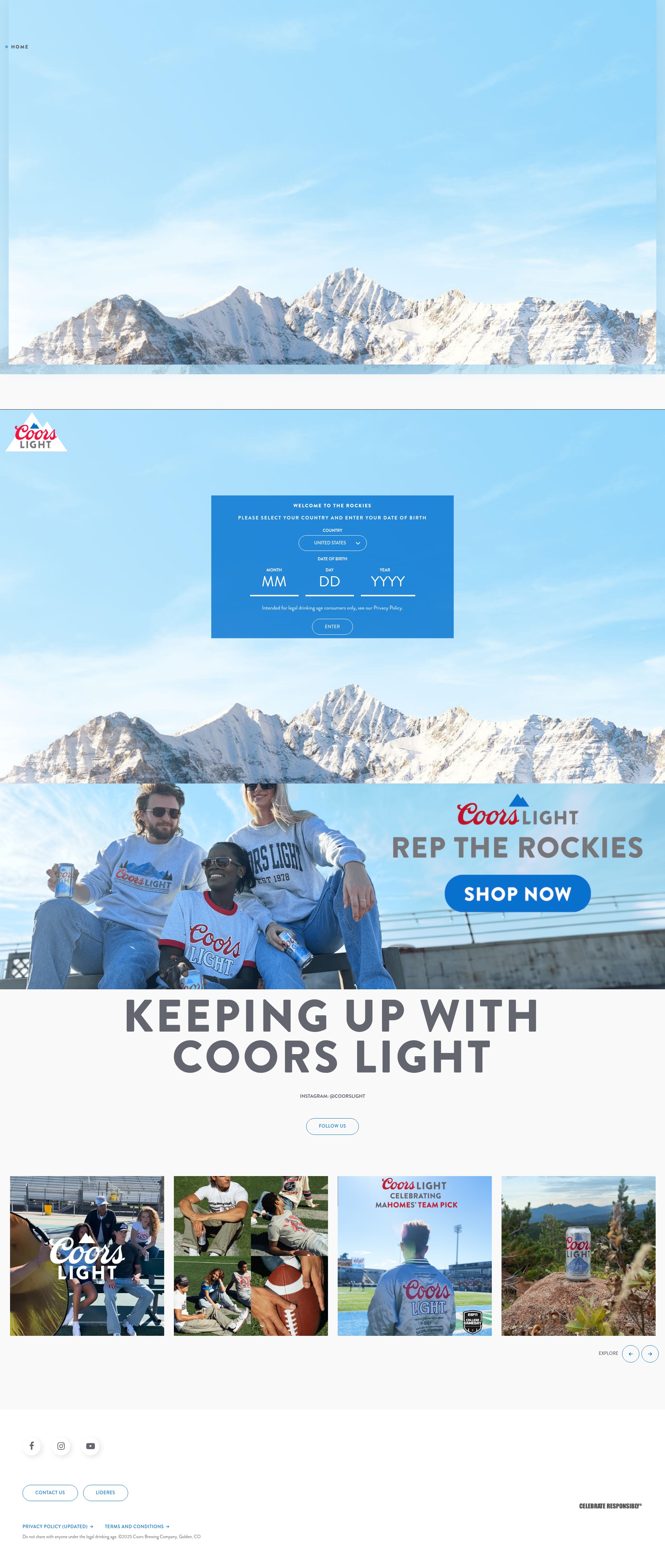 Screenshot of coorslight.com