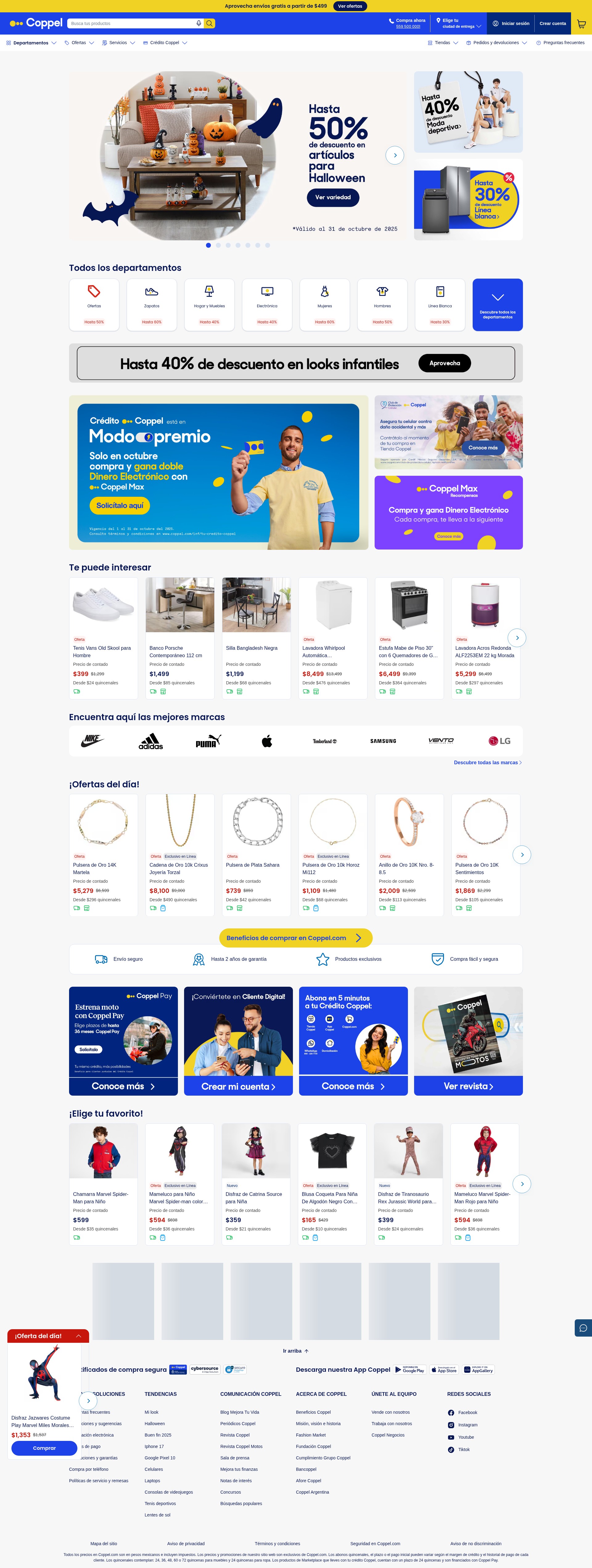 Screenshot of coppel.com